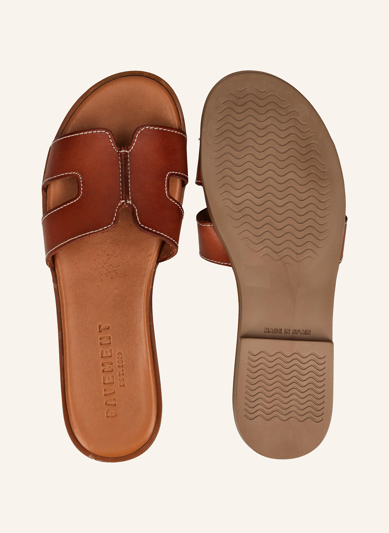 PAVEMENT Pantoletten PAM: BRAUN