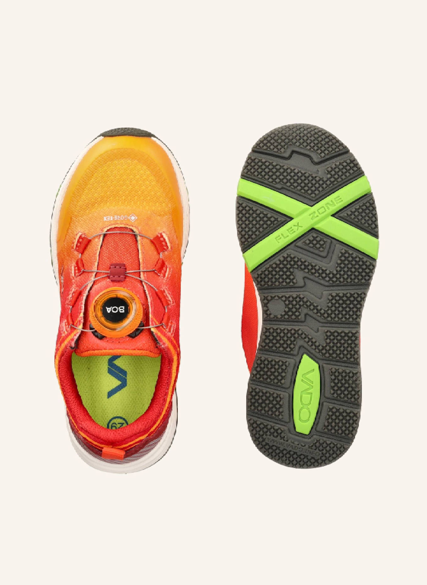 VADO Sneaker FADE: ORANGE