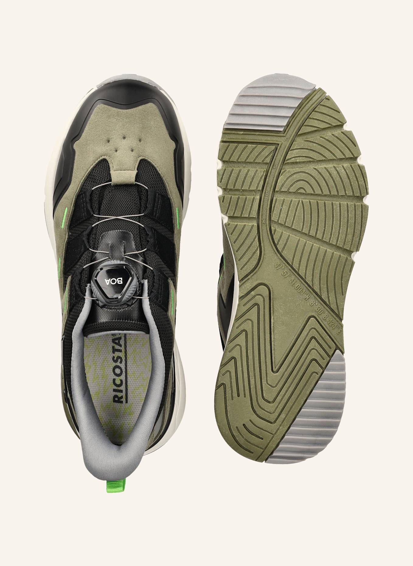RICOSTA Sneaker DRIFT: OLIV