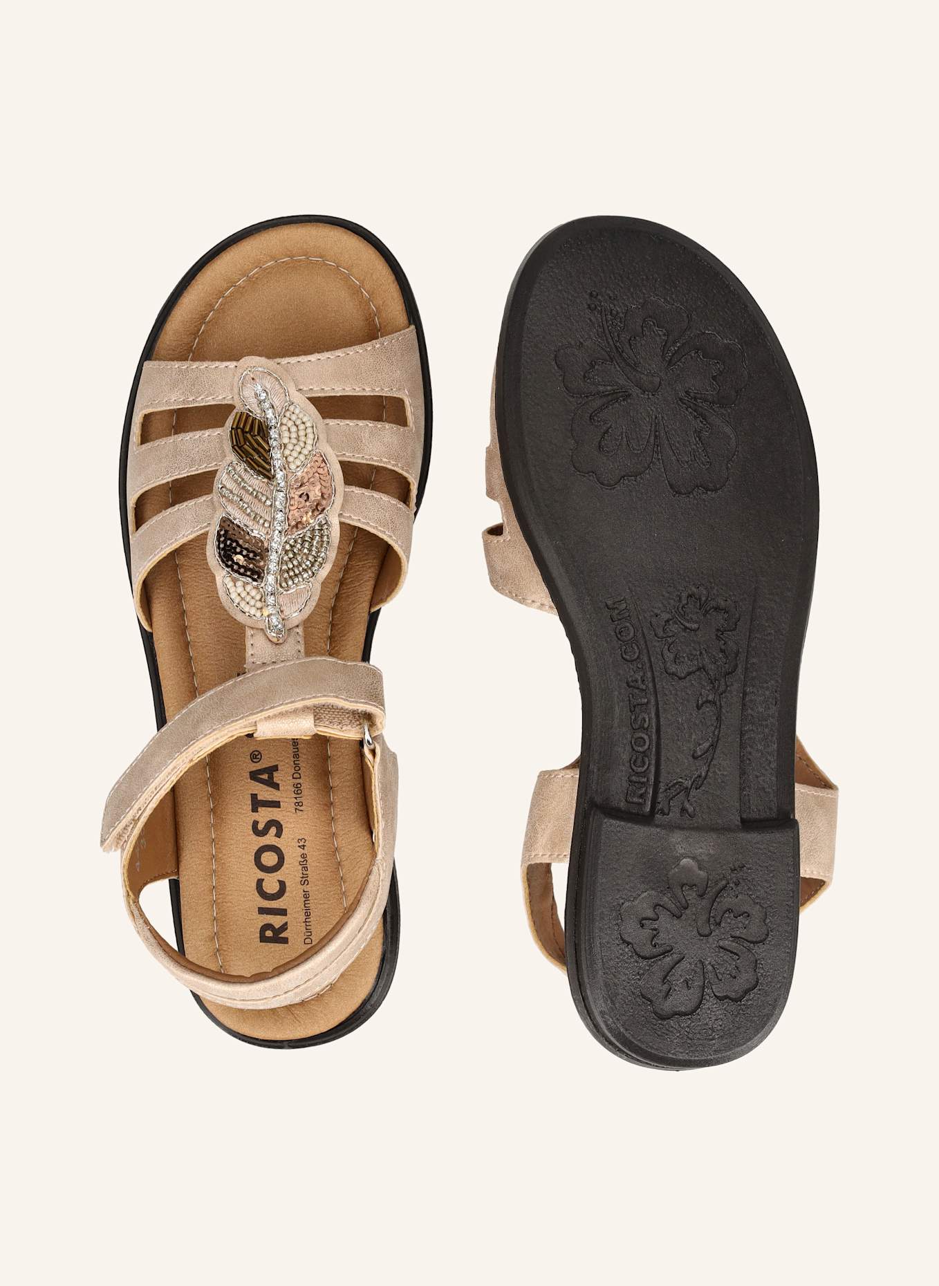RICOSTA Sandalen AMELIE: BRAUN