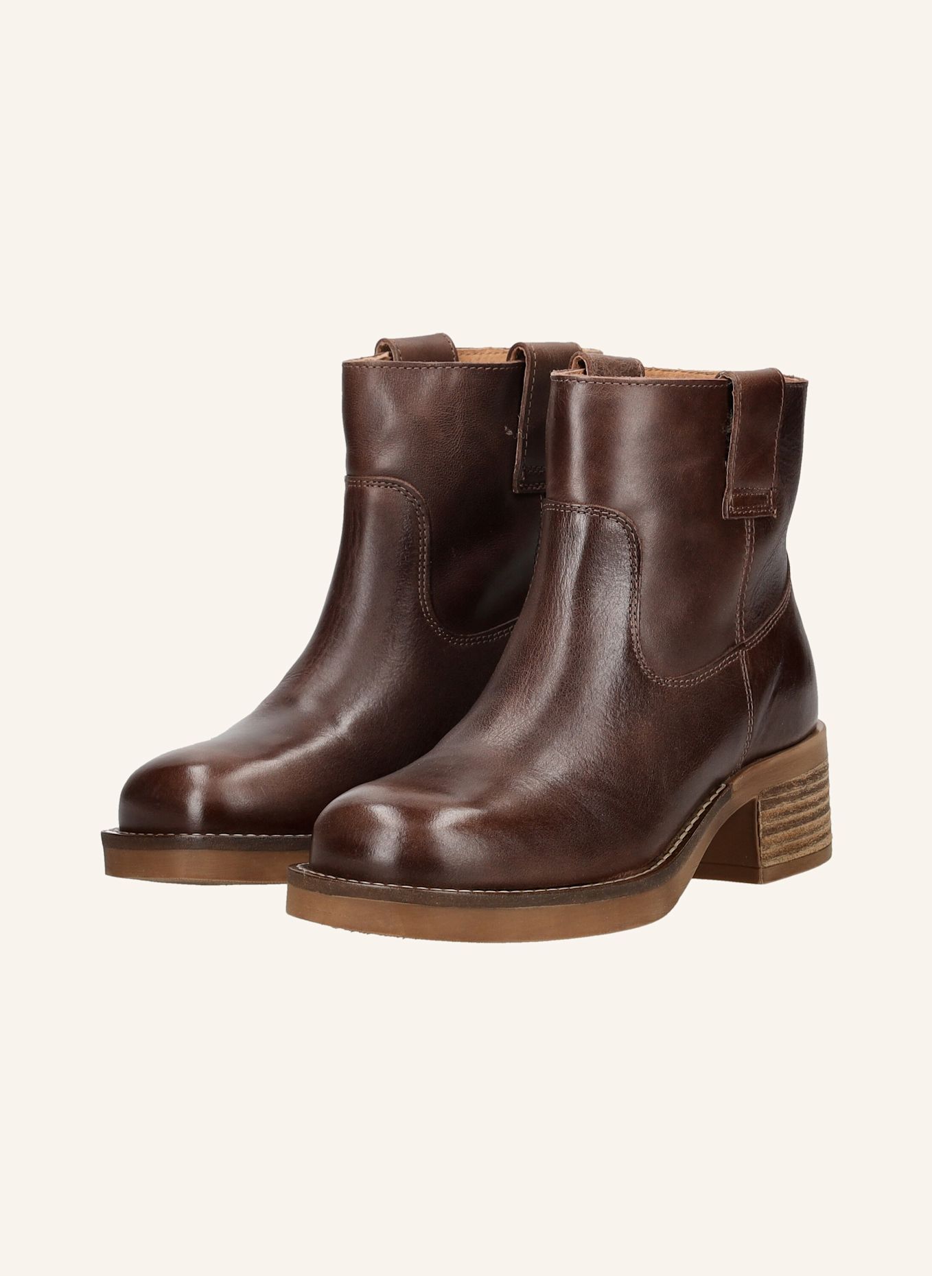PAVEMENT Laarsjes JENNY VINTAGE: BRUIN