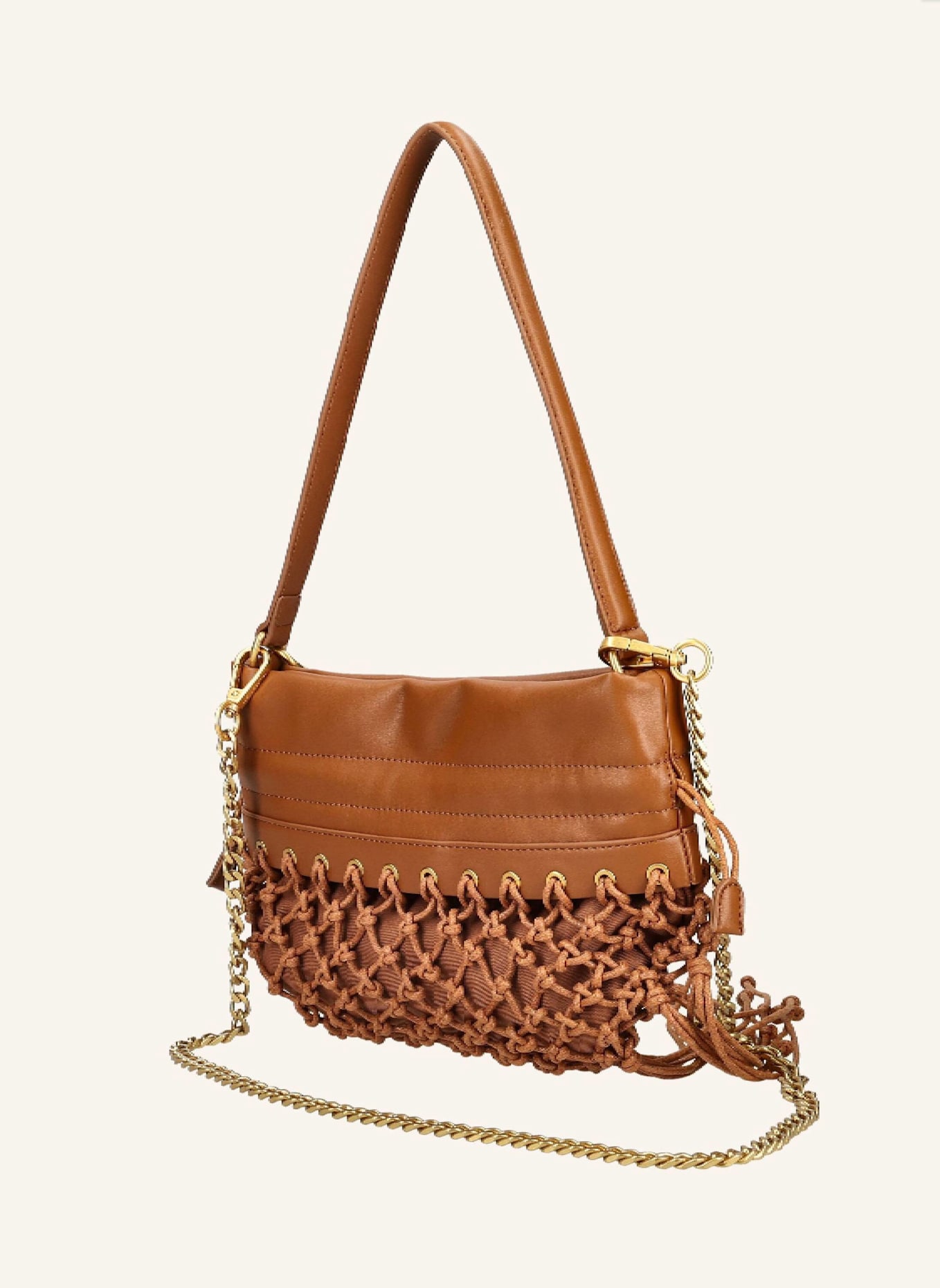 LA CARRIE Taschen FRINGE SHOULDER BAG: BRAUN