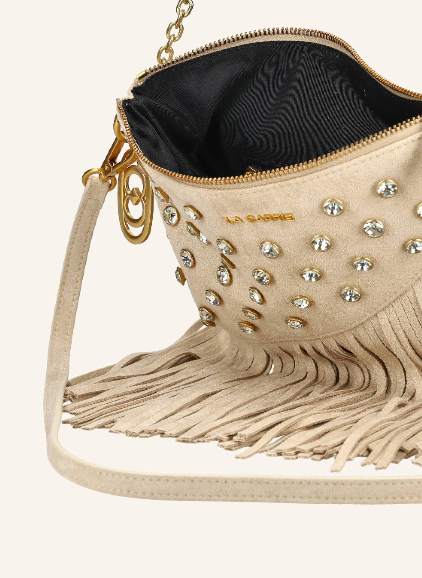 LA CARRIE Tassen NIGHT EDITION SHOULDER BAG: BEIGE