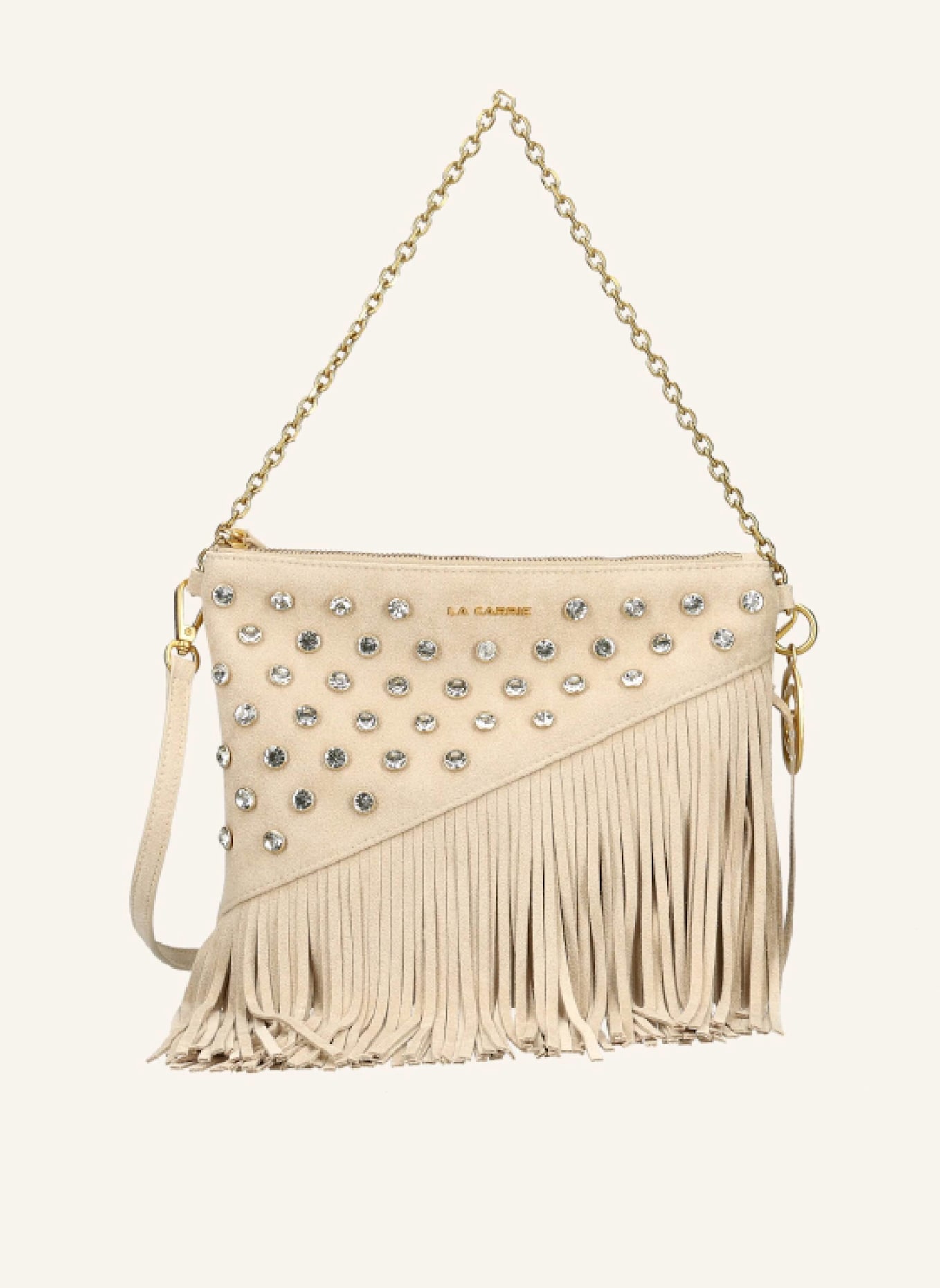 LA CARRIE Tassen NIGHT EDITION SHOULDER BAG: BEIGE