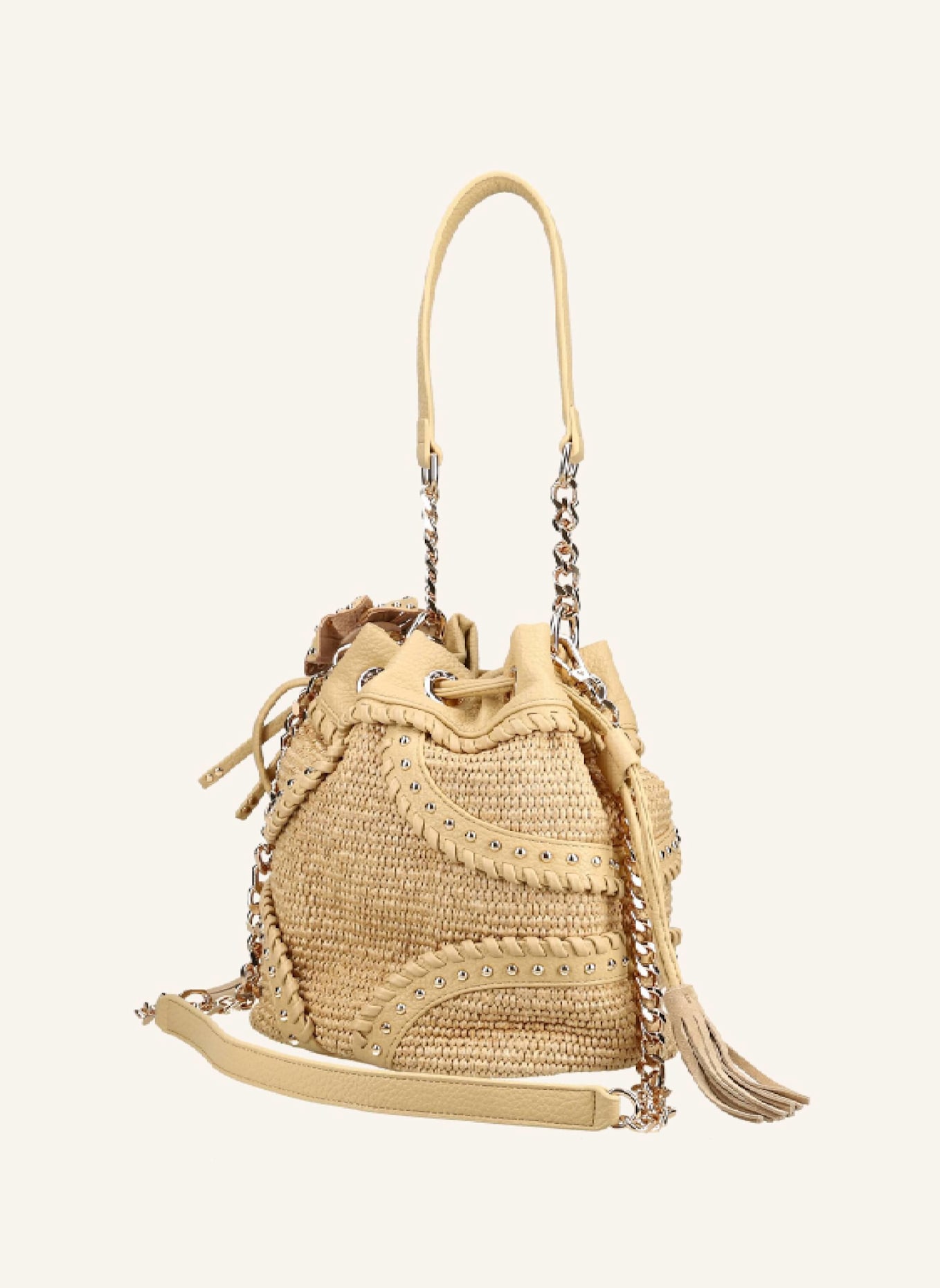 LA CARRIE Taschen LA PLAGE BUCKET: BEIGE