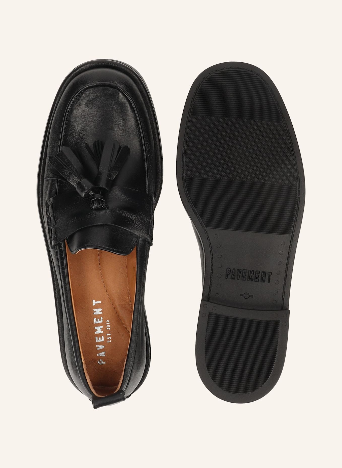PAVEMENT Slipper SHELLY TASSEL: SCHWARZ