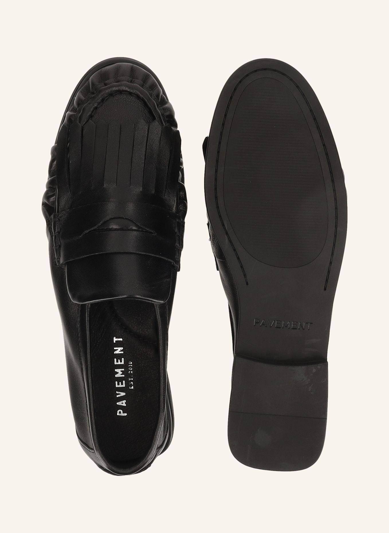 PAVEMENT Slipper ELMIRA FRINGLE: SCHWARZ