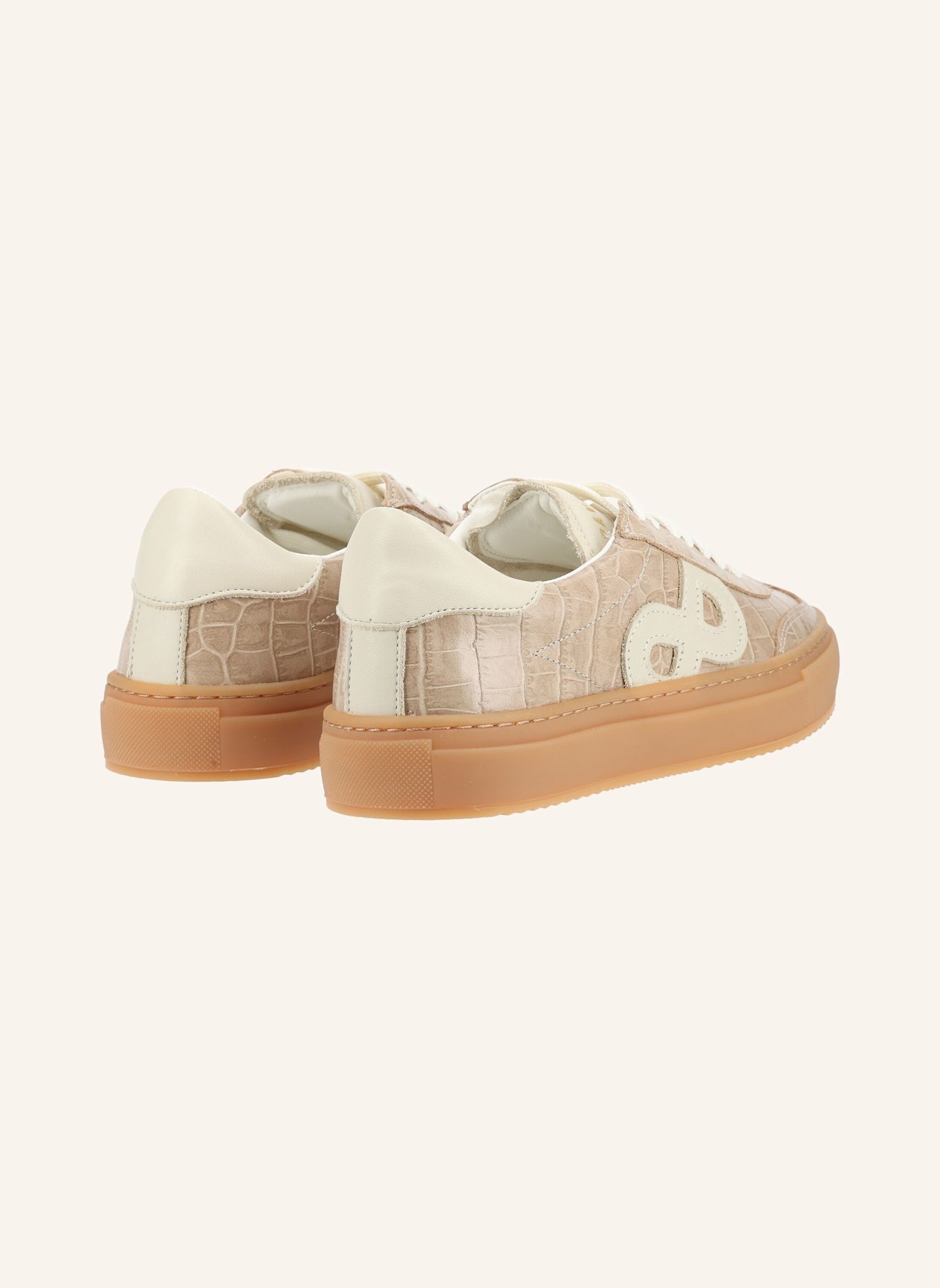 PAVEMENT Sneaker KOHIA CROCO: BEIGE