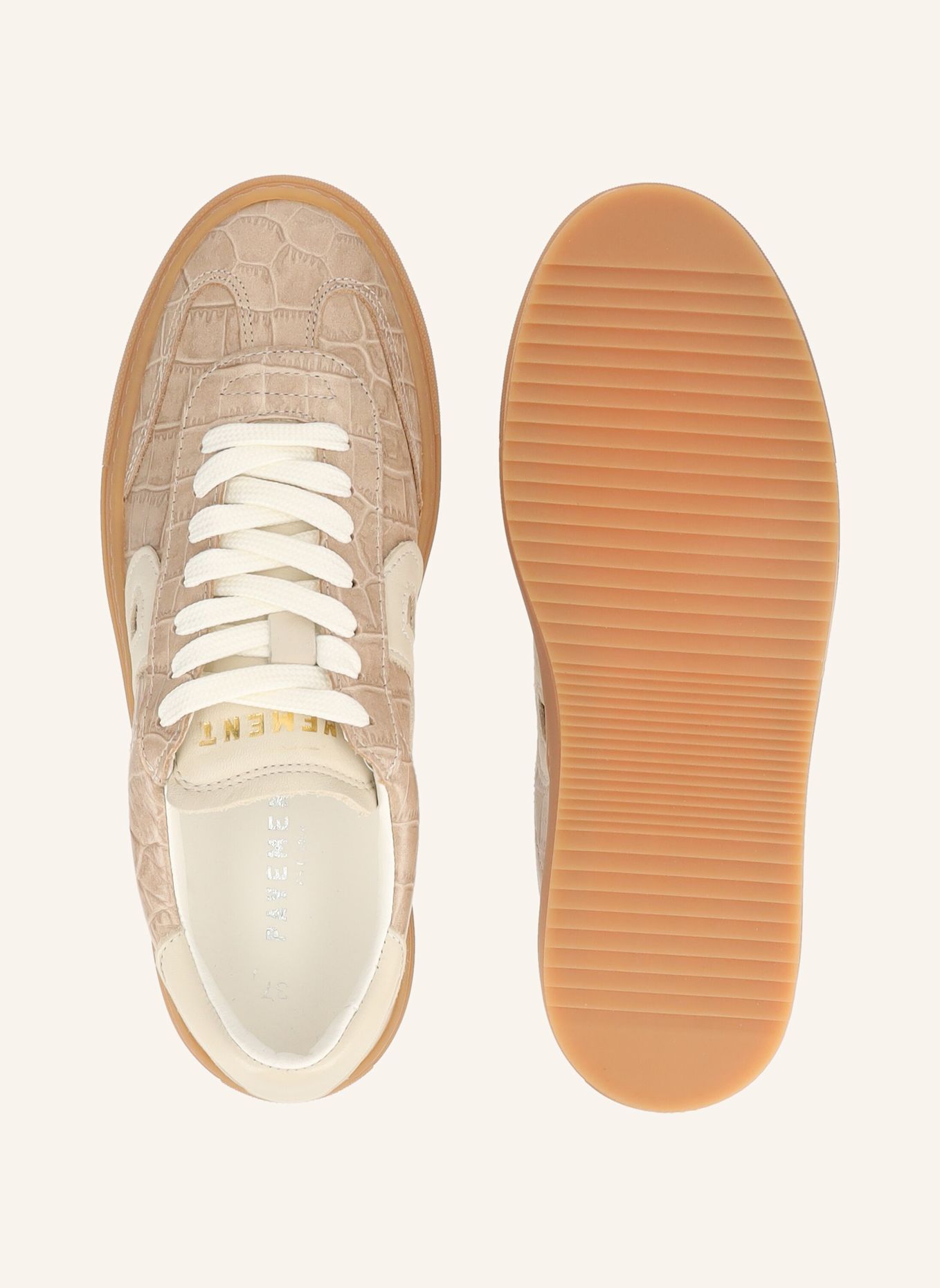 PAVEMENT Sneaker KOHIA CROCO: BEIGE