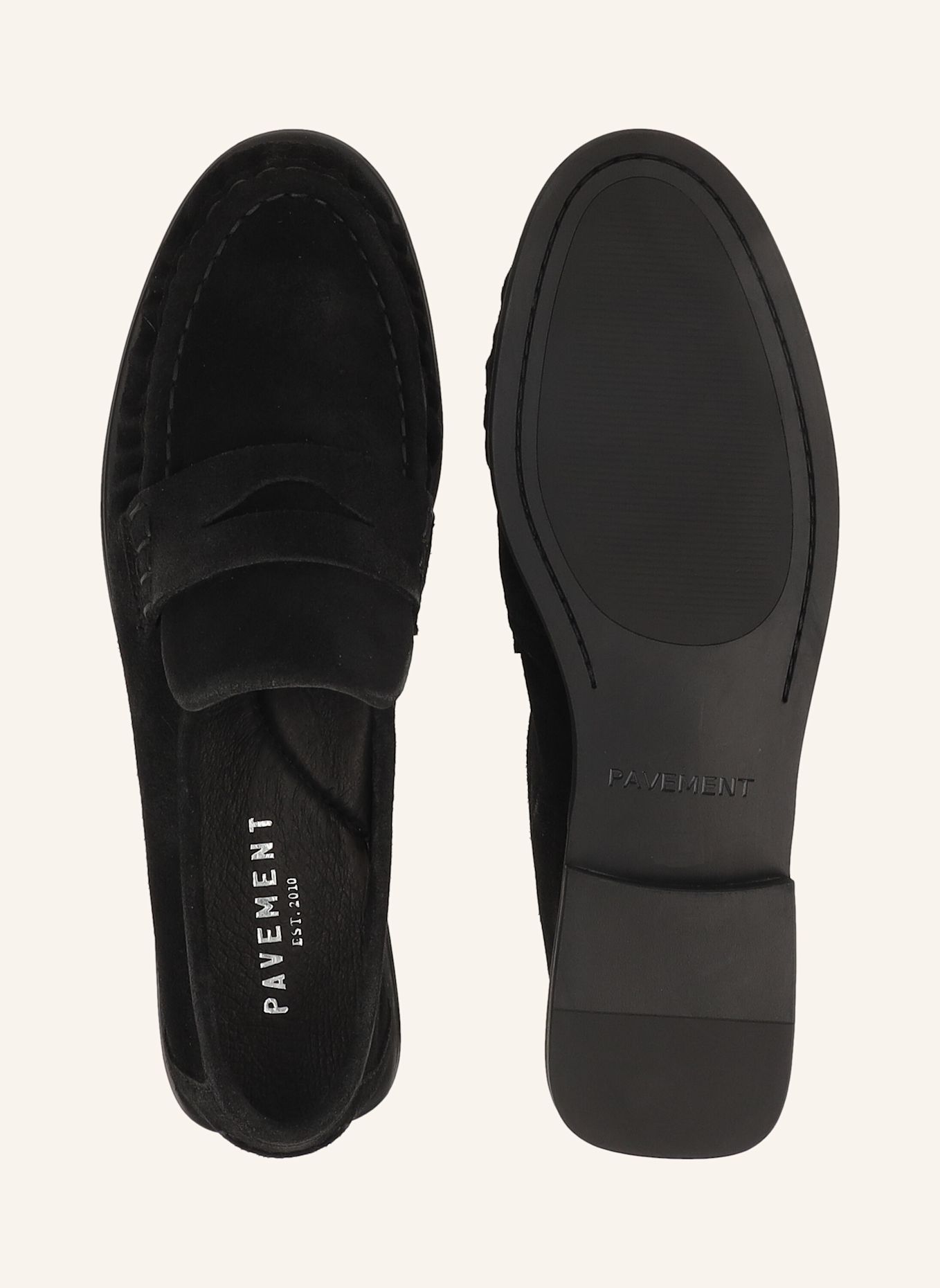 PAVEMENT Slipper ELMIRA SUEDE: SCHWARZ