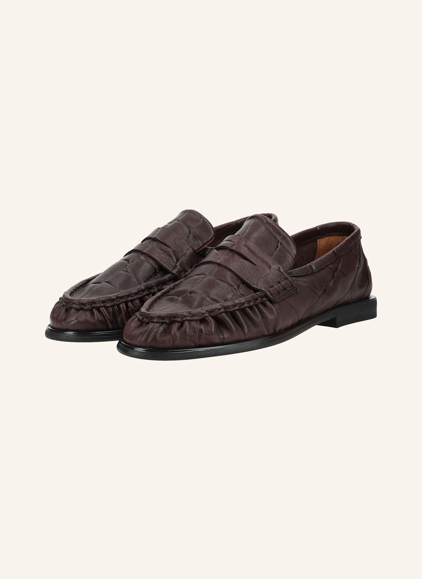 PAVEMENT Slipper ELMIRA CROCO: BRAUN