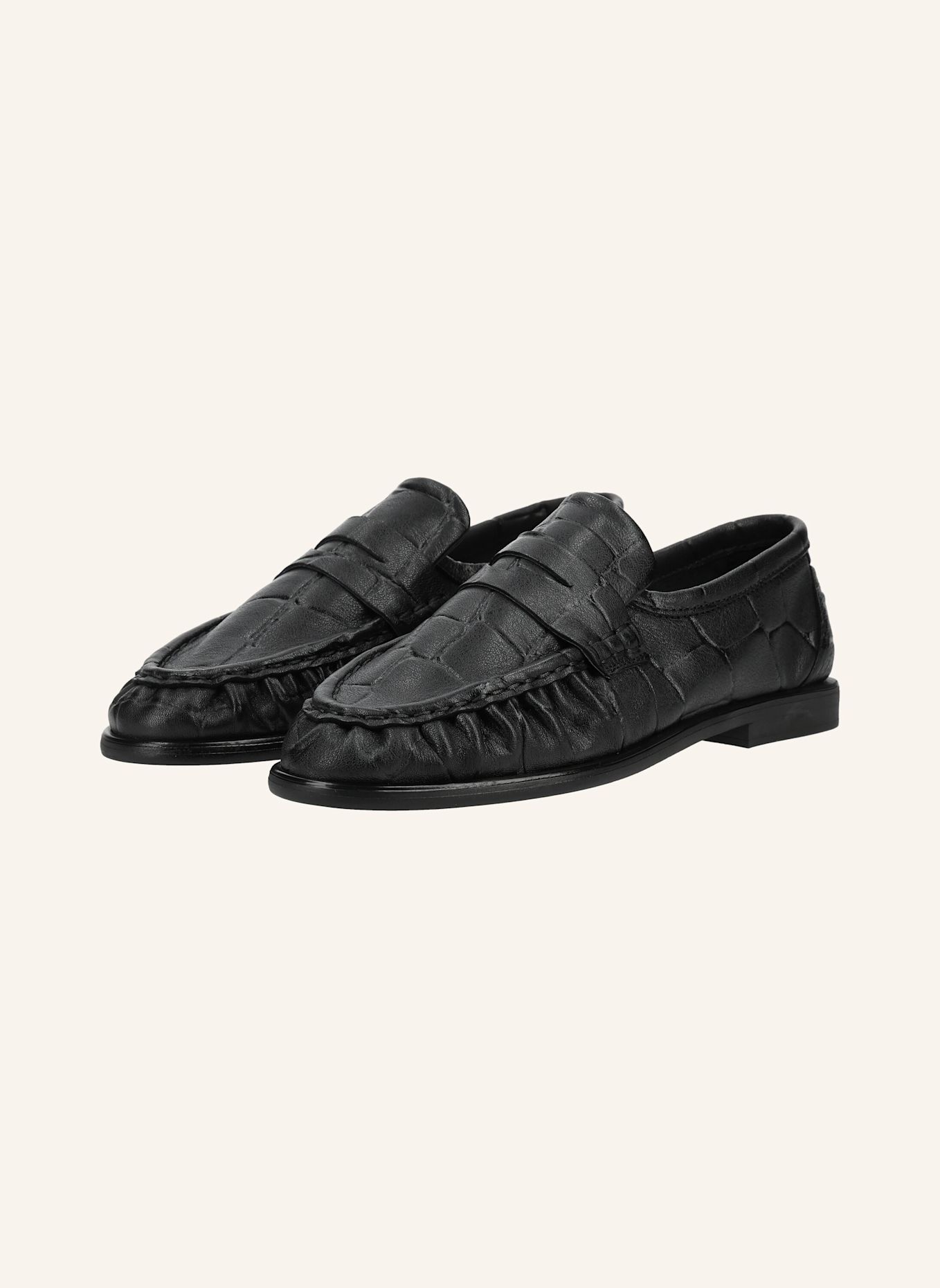 PAVEMENT Slipper ELMIRA CROCO: SCHWARZ