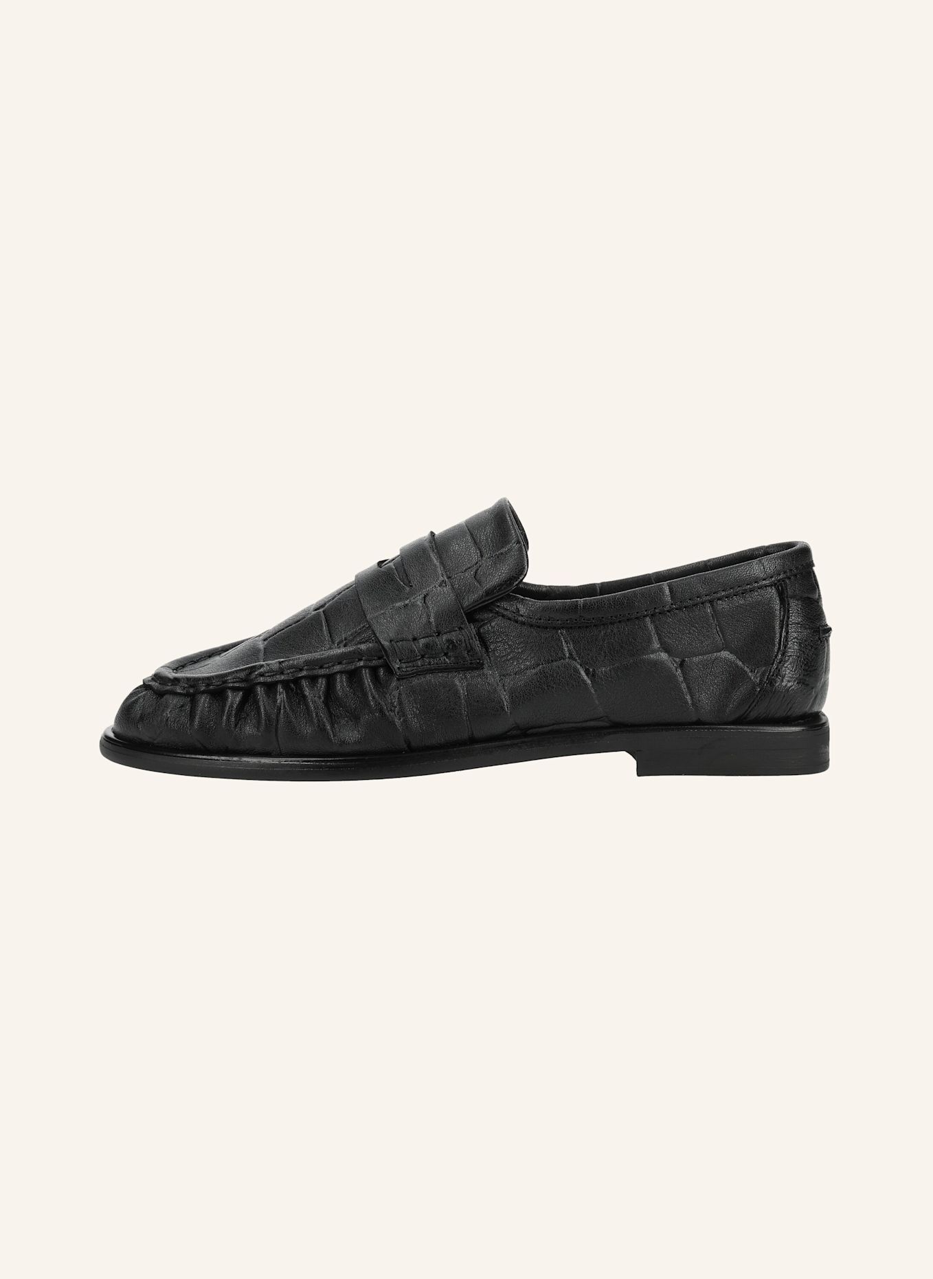 PAVEMENT Slipper ELMIRA CROCO: SCHWARZ