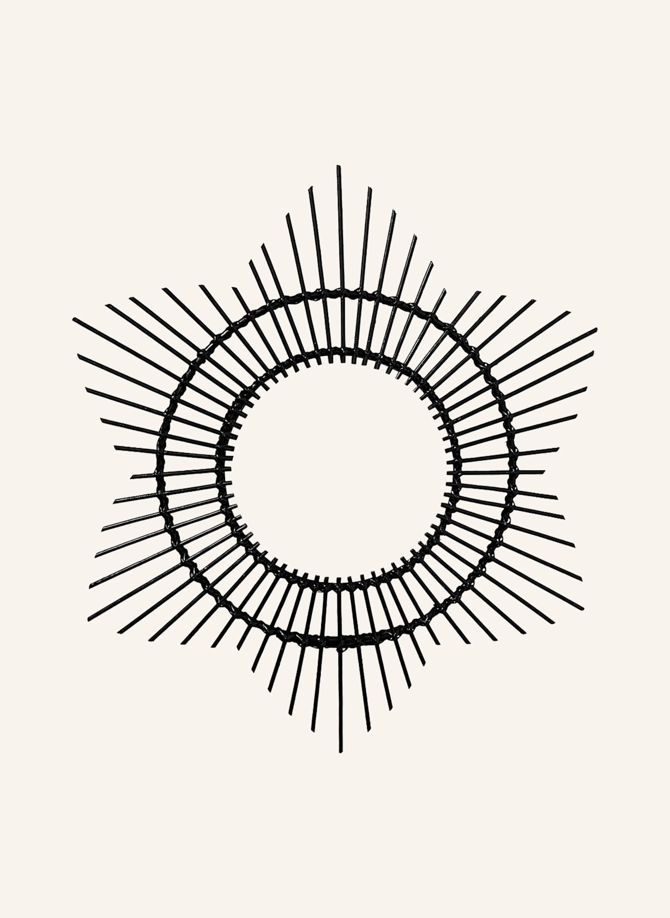 Kayoom Rattan SPIEGEL AINA 435: SCHWARZ