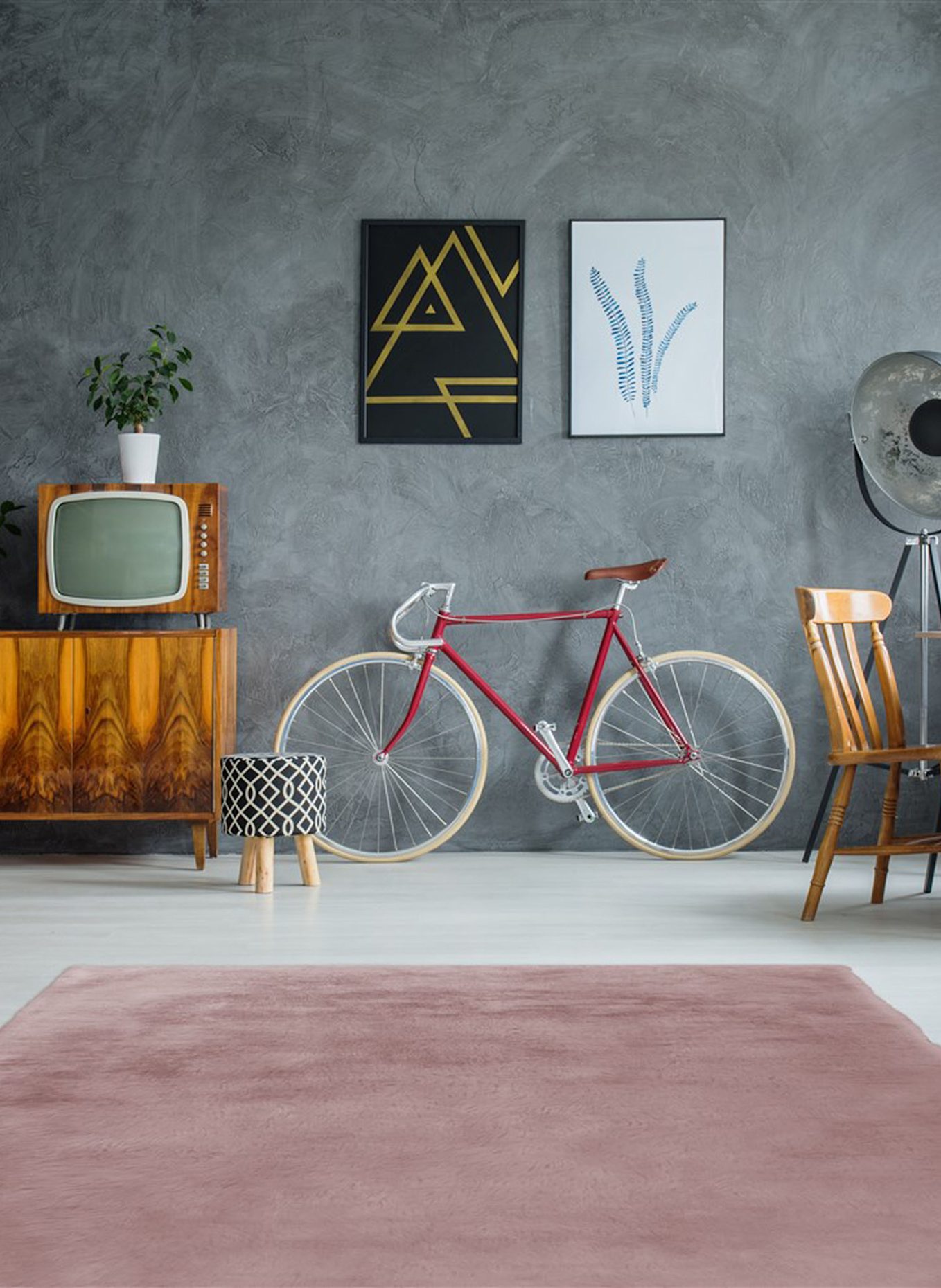 Kayoom Hochflor Teppich RABBIT 125: ROSA