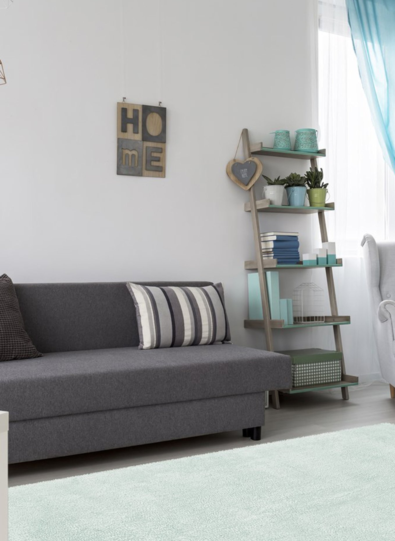 Kayoom Hochflor Teppich BALI 110: BLAU