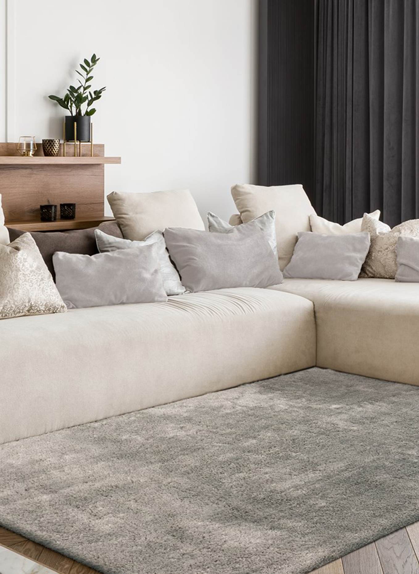 Kayoom Hochflor Teppich BALI 110: GRAU