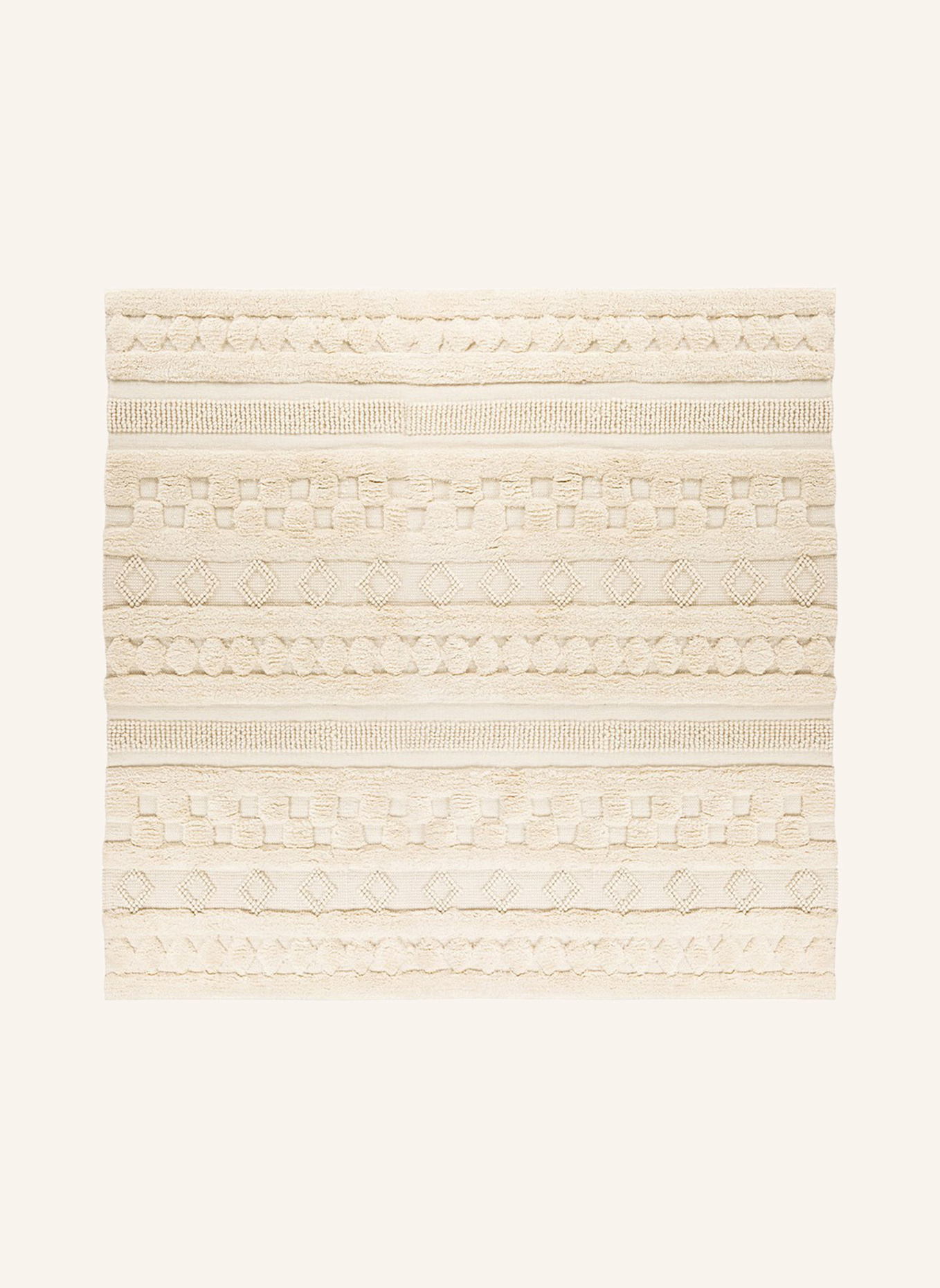 Kayoom Hochflor Teppich BOHIST 125: BEIGE