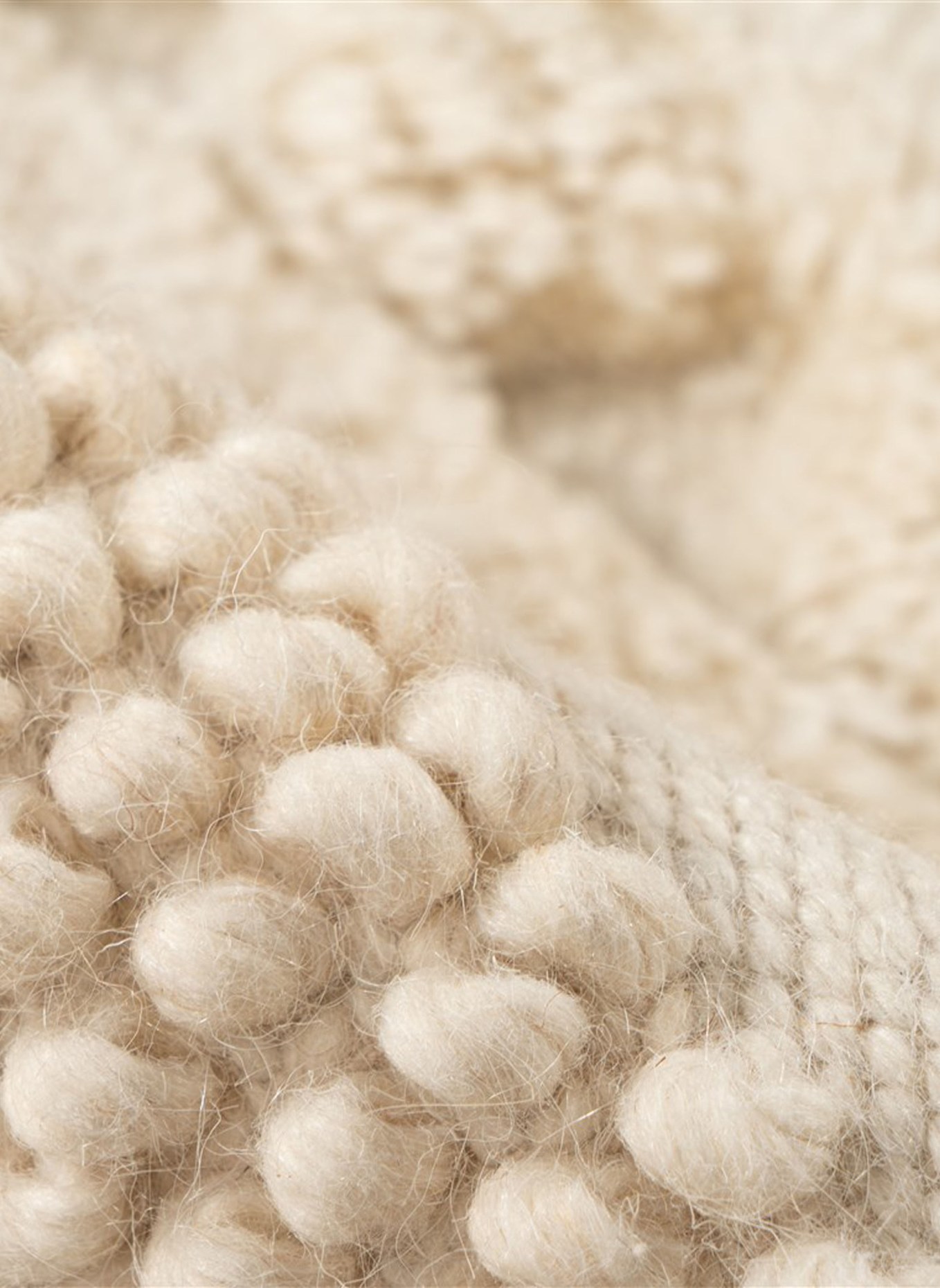 Kayoom Hochflor Teppich BOHIST 125: BEIGE