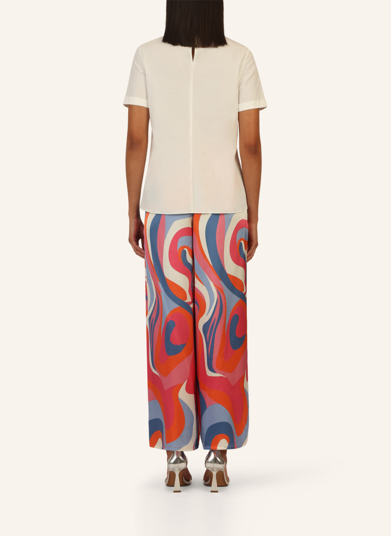 mint & mia Bedruckte satin Hose: GELB/ GRÜN/ WEISS/ ROT/ SCHWARZ