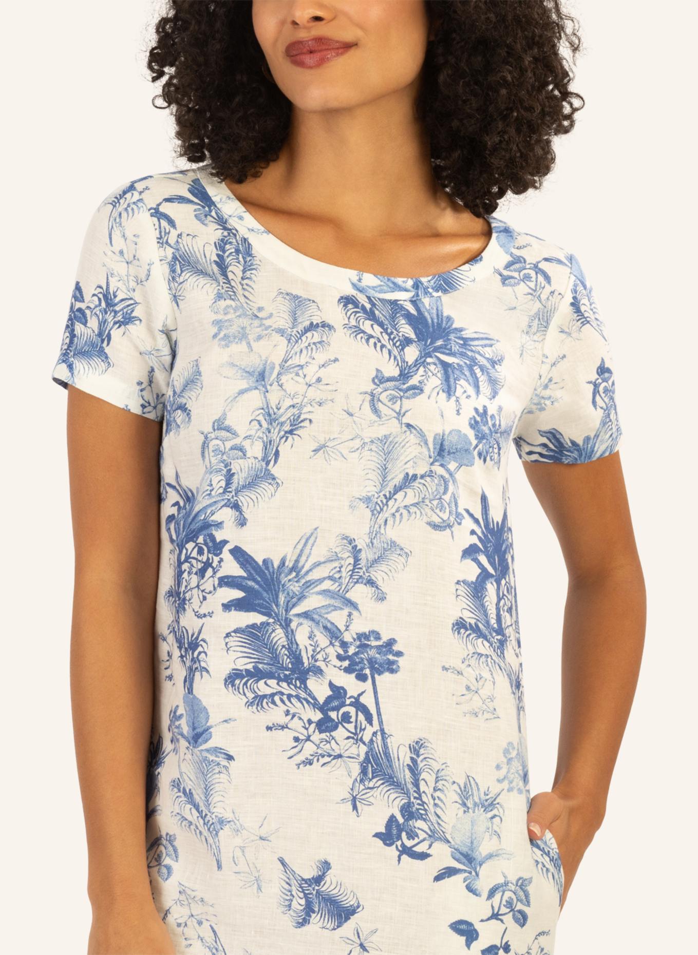 mint & mia Kurzes bedrucktes Kleid: CREME/ HELLBLAU