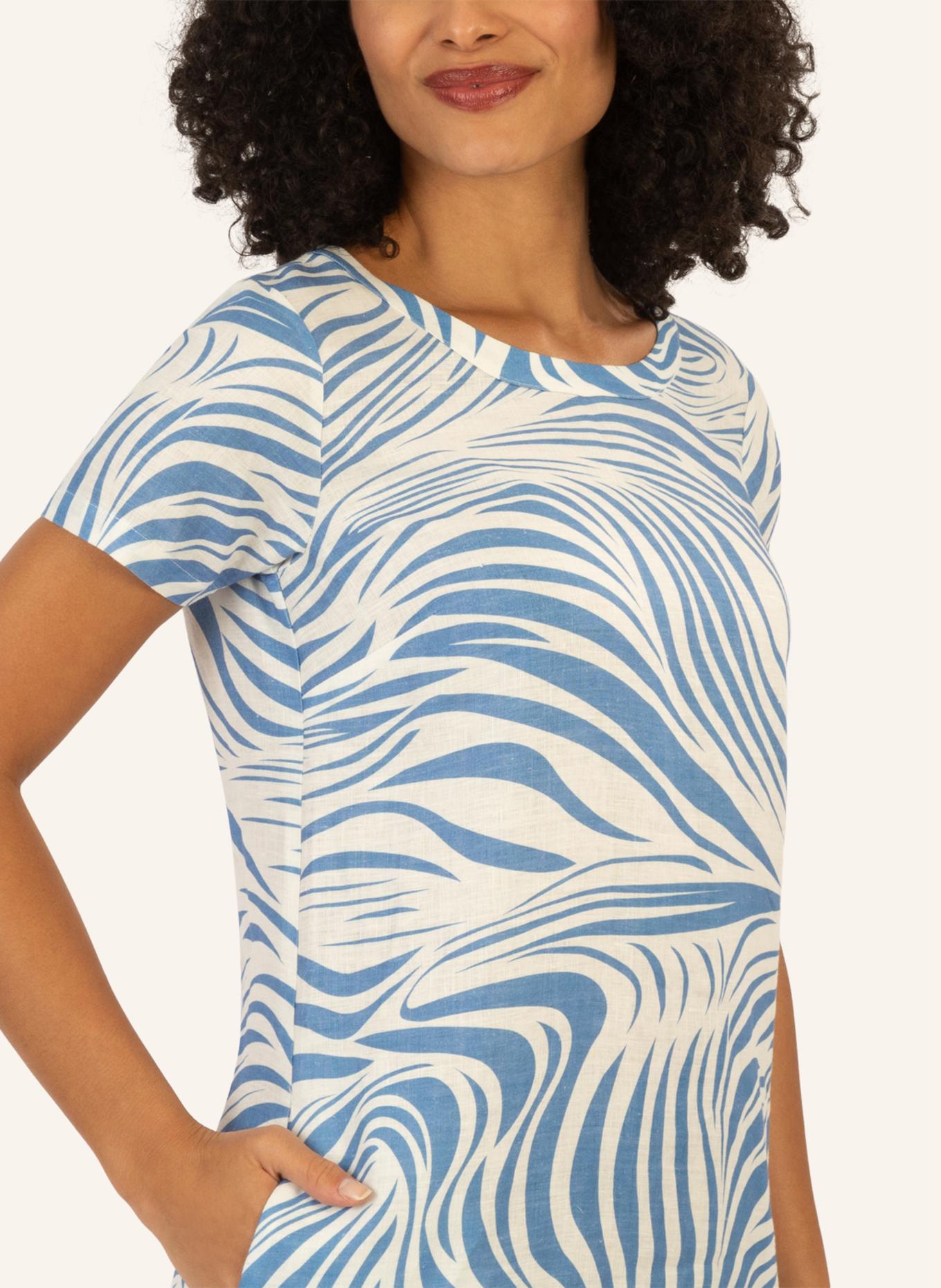 mint & mia Kurzes bedrucktes Kleid: CREME/ HELLBLAU