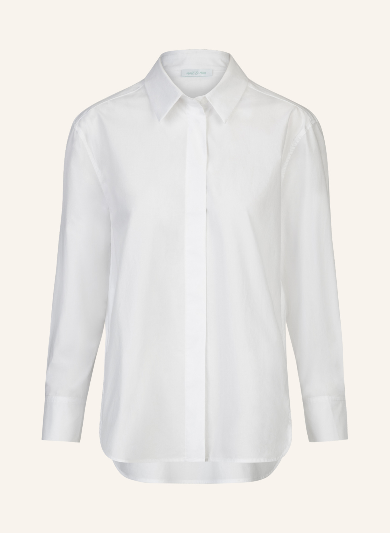 mint & mia Baumwoll Bluse: WEISS