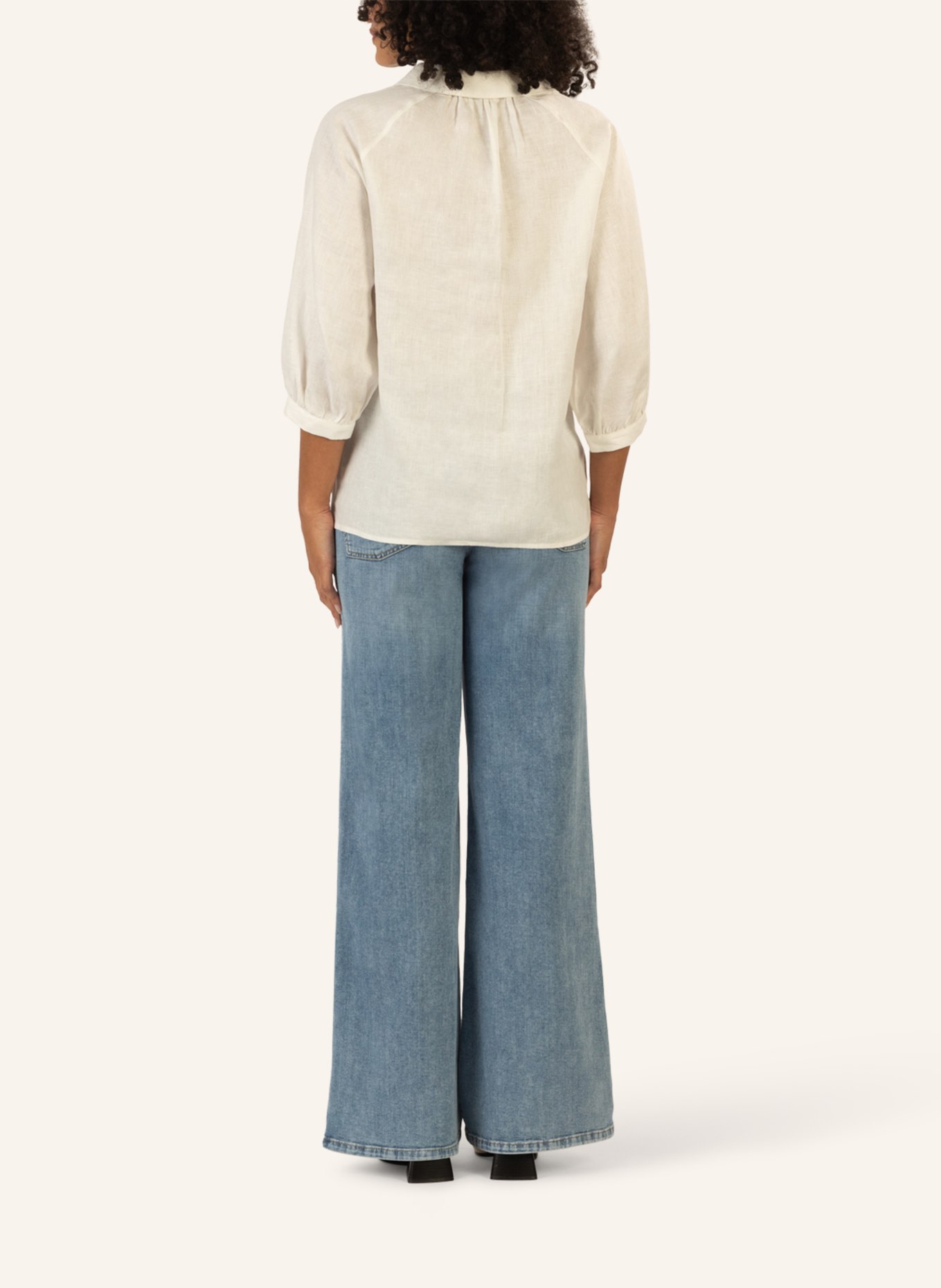 mint & mia Tunika mit Lochspitze: CREME