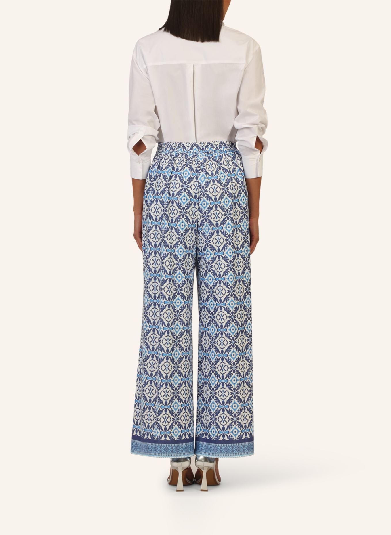 mint & mia weite Hose: BLAU/ WEISS