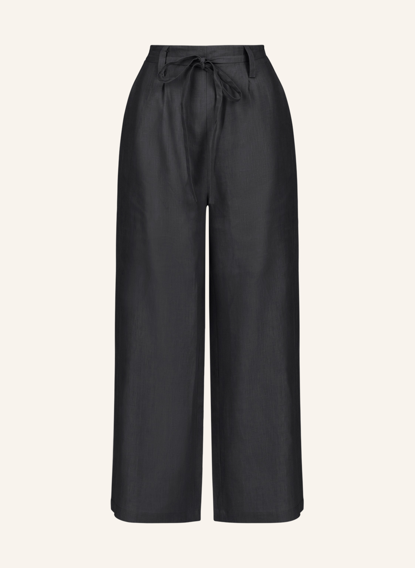 mint & mia Leinen Hose: SCHWARZ