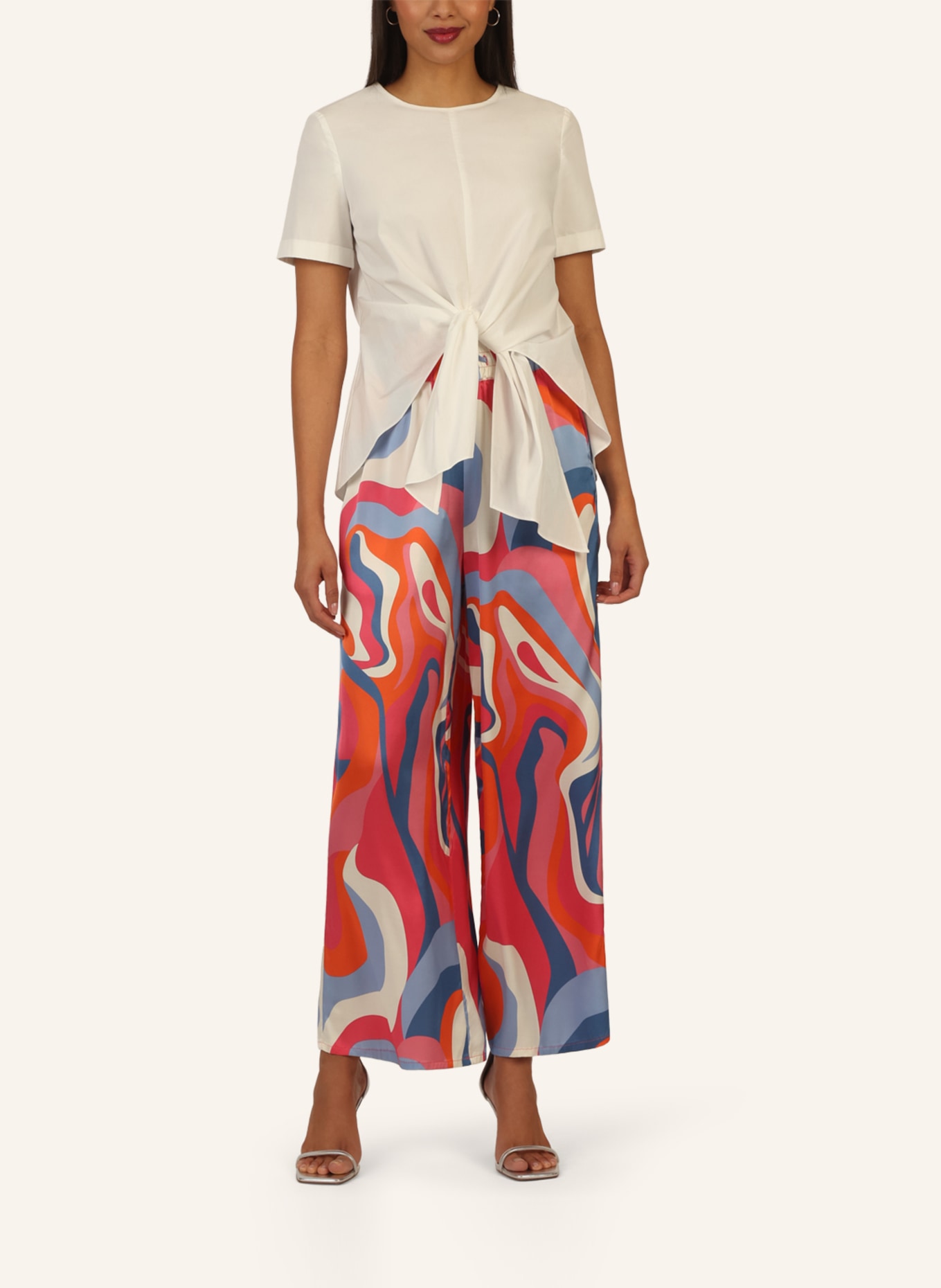 mint & mia Bedruckte satin Hose: GELB/ GRÜN/ WEISS/ ROT/ SCHWARZ