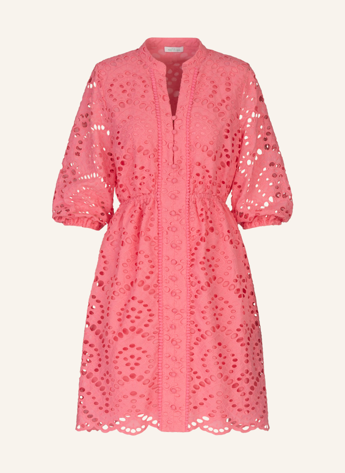 mint & mia Kleid mit Lochspitze: ROSA