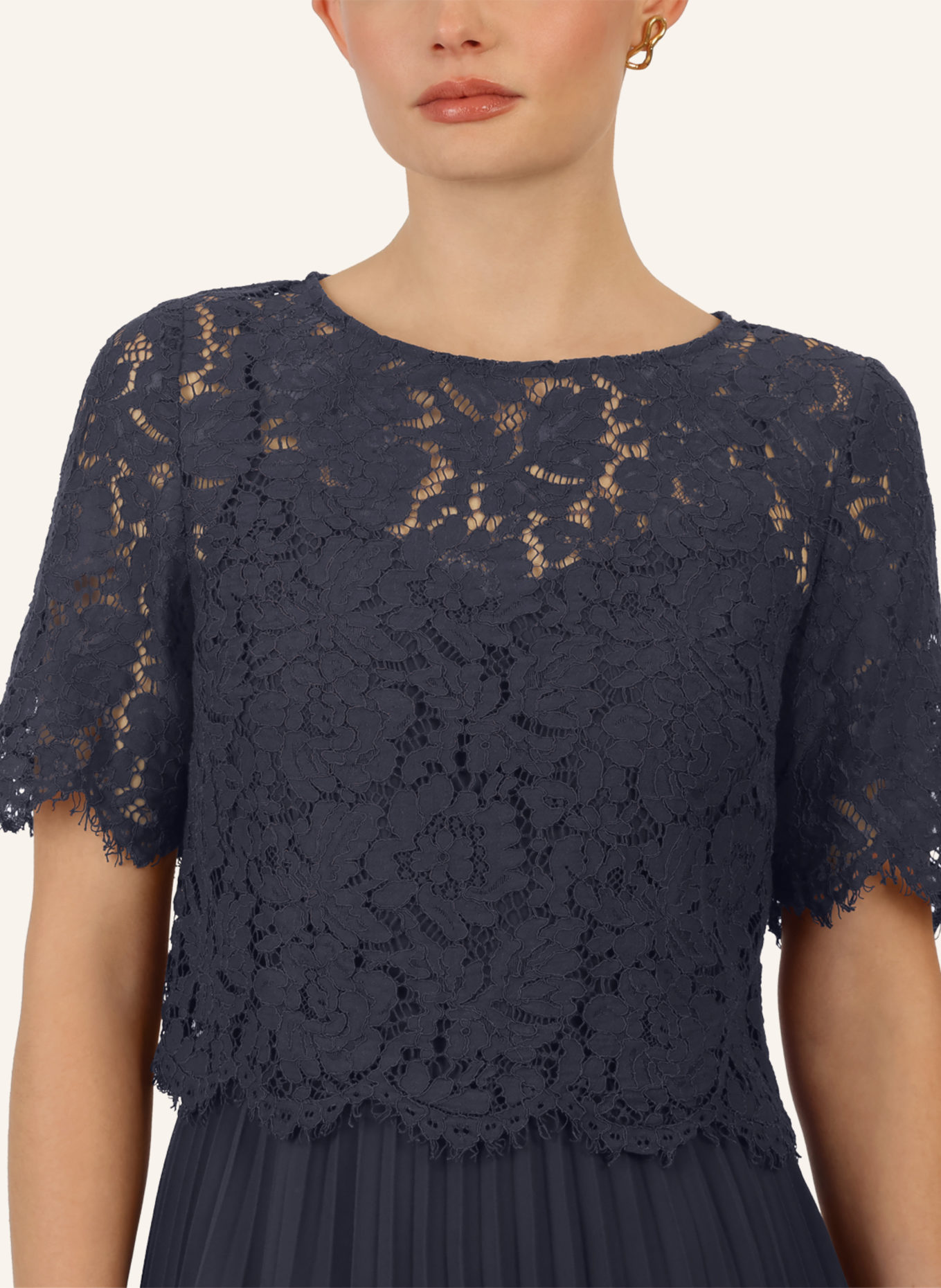 APART Abendkleid mit Spitzenjacke: DUNKELBLAU