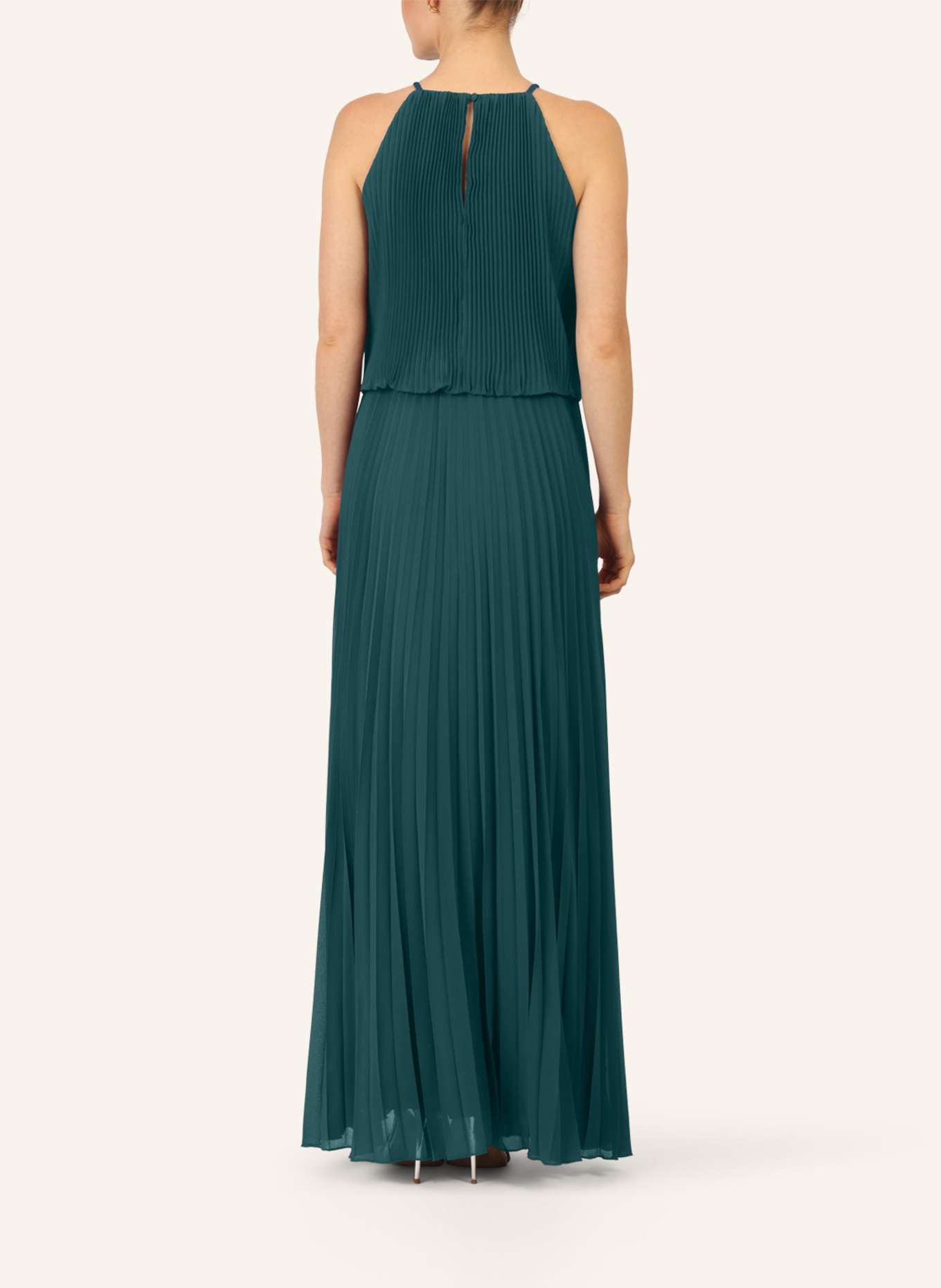 APART Chiffonkleid: DUNKELGRÜN