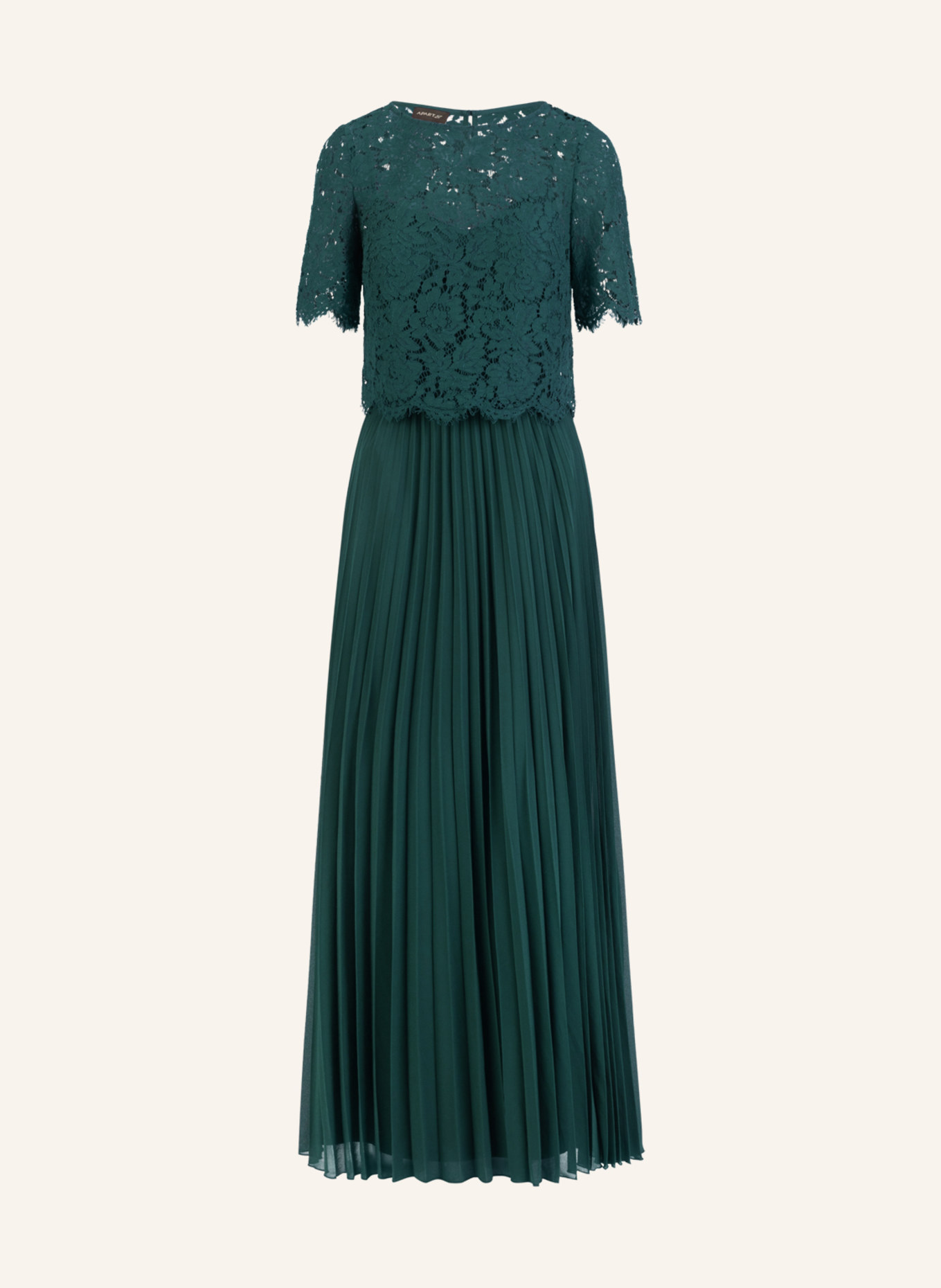 APART Abendkleid mit Spitzenjacke: DUNKELGRÜN