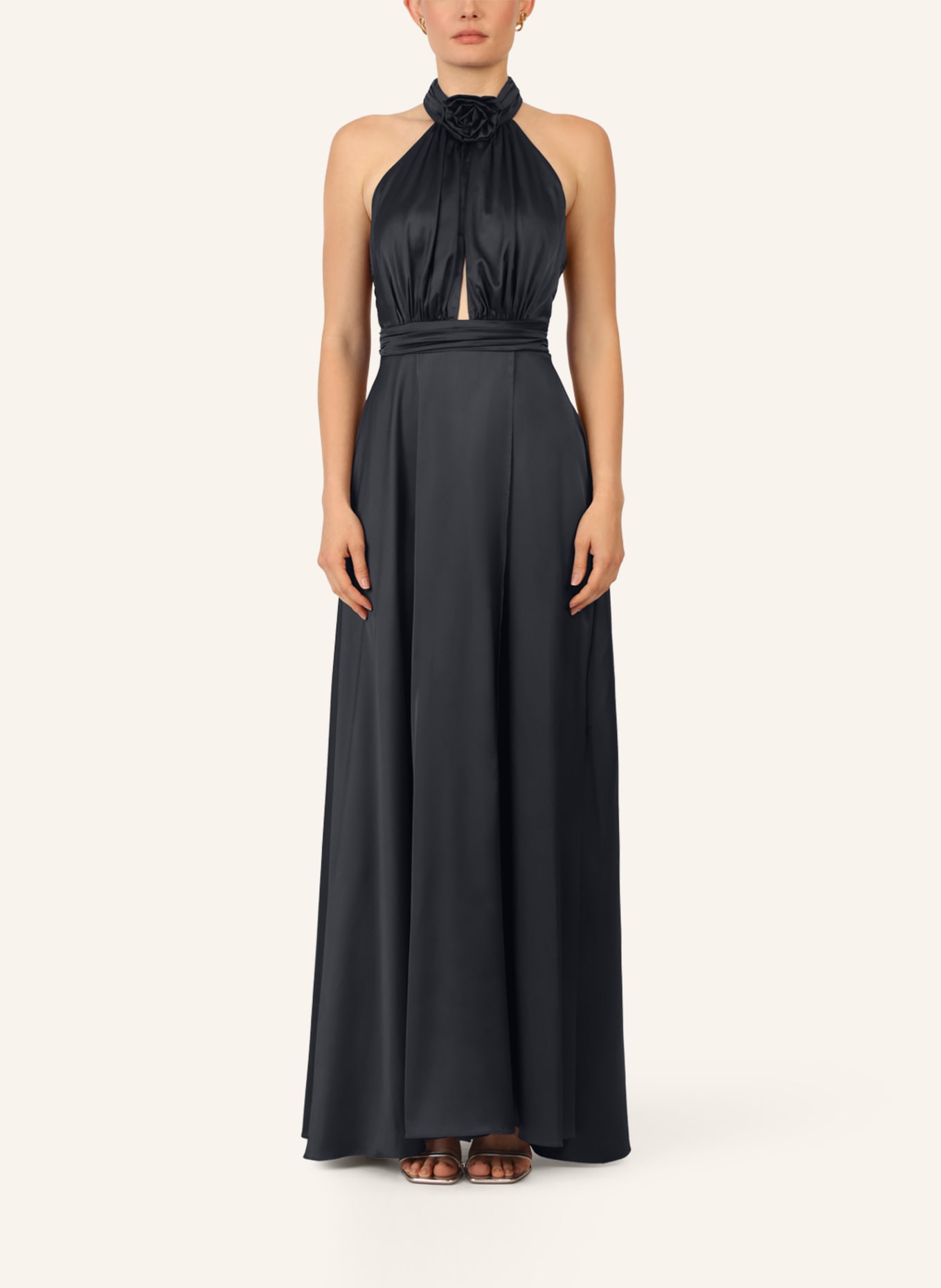 APART Abendkleid mit Cut-out: SCHWARZ