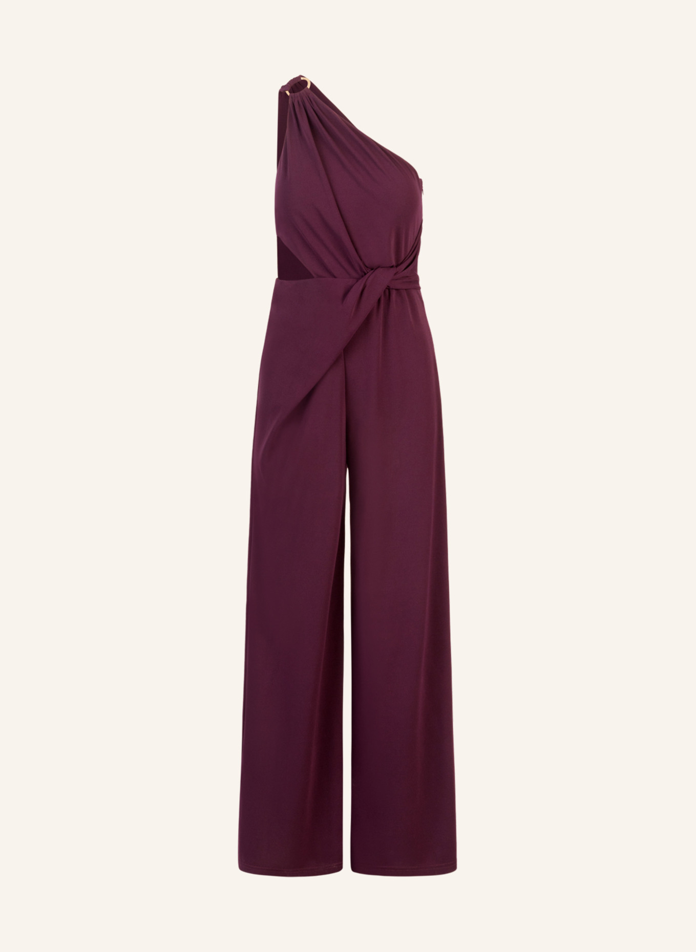 APART One-Shoulder Jerseyoverall: DUNKELLILA