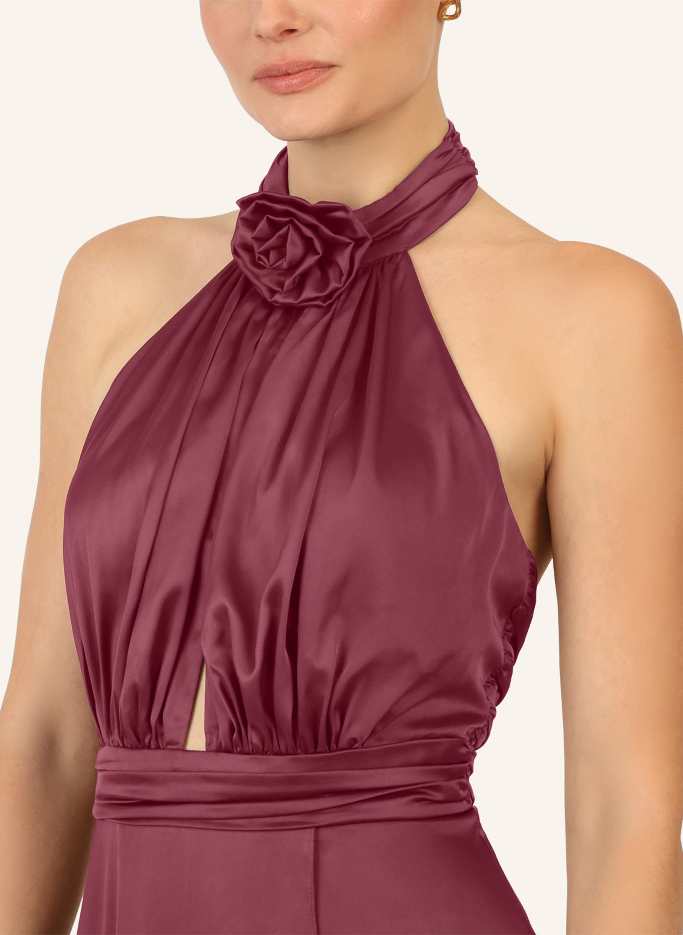 APART Abendkleid mit Cut-out: ROT