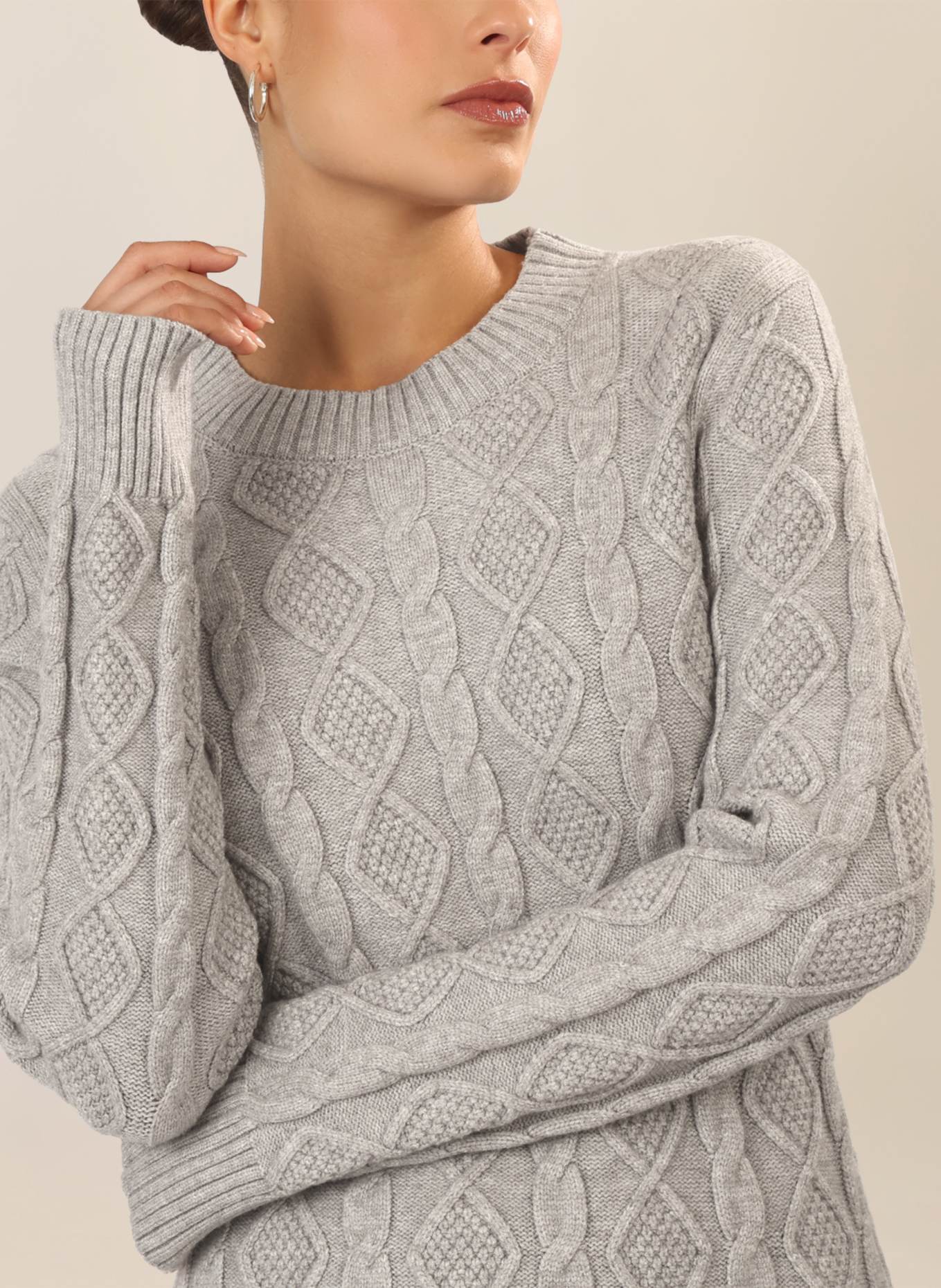 APART Strickkleid: GRAU