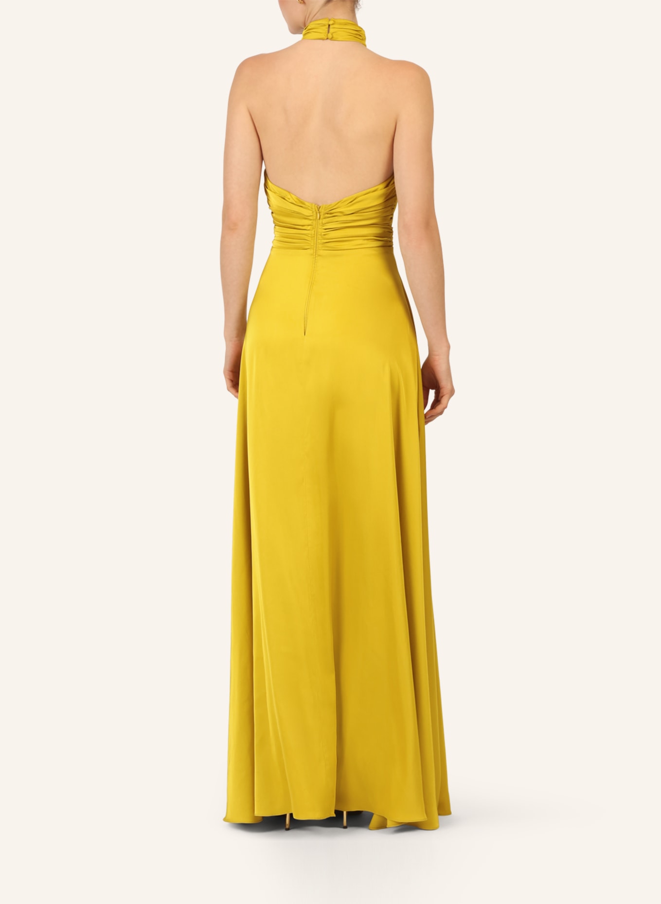APART Abendkleid mit Cut-out: DUNKELGELB