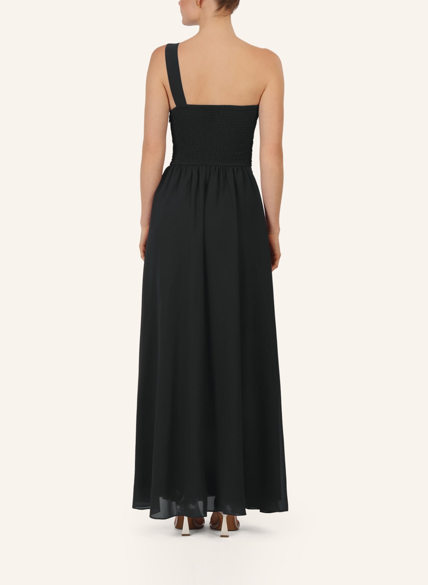APART Abendkleid mit Plissees: SCHWARZ