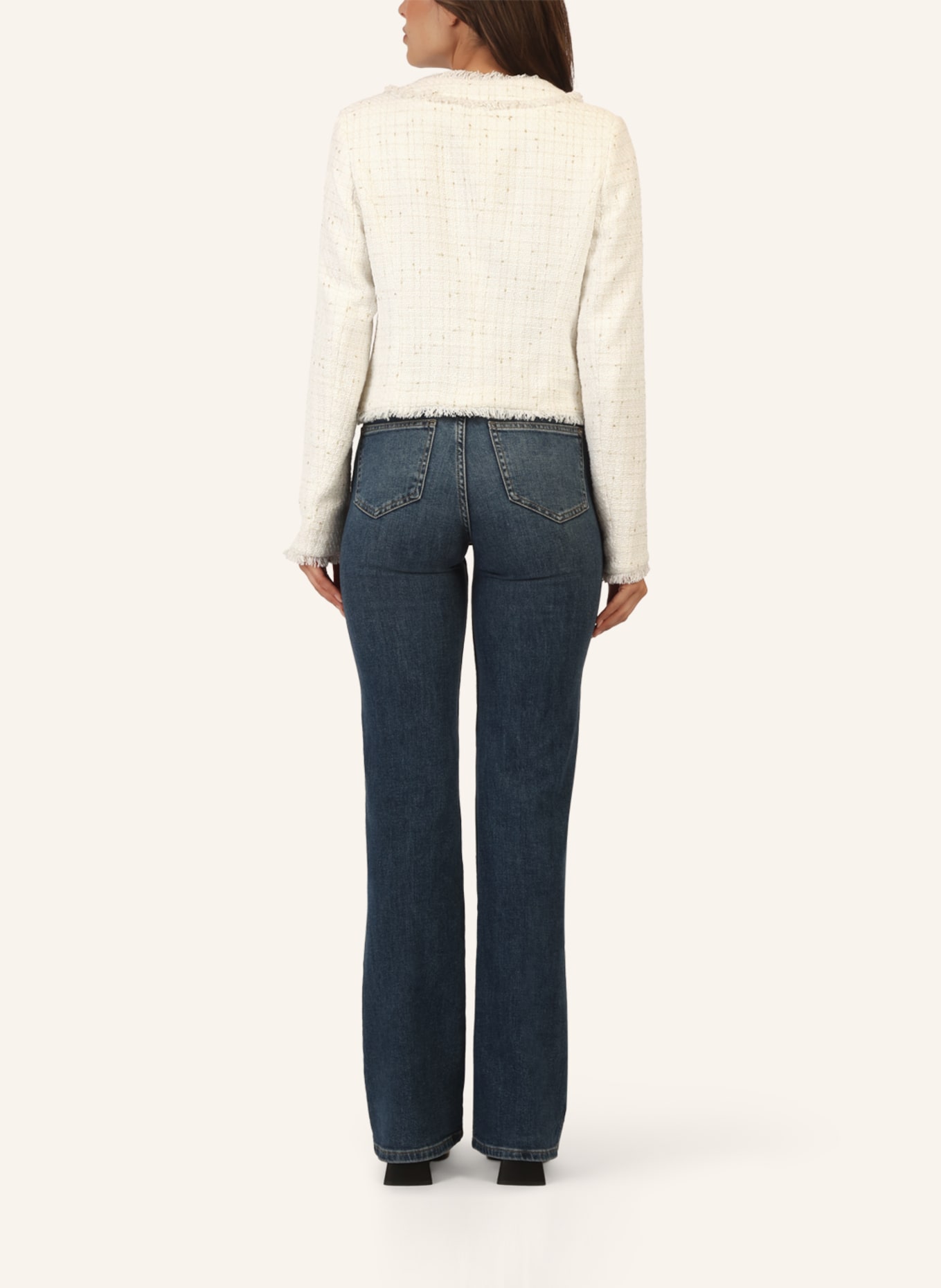 APART Boucléblazer: CREME/ NUDE