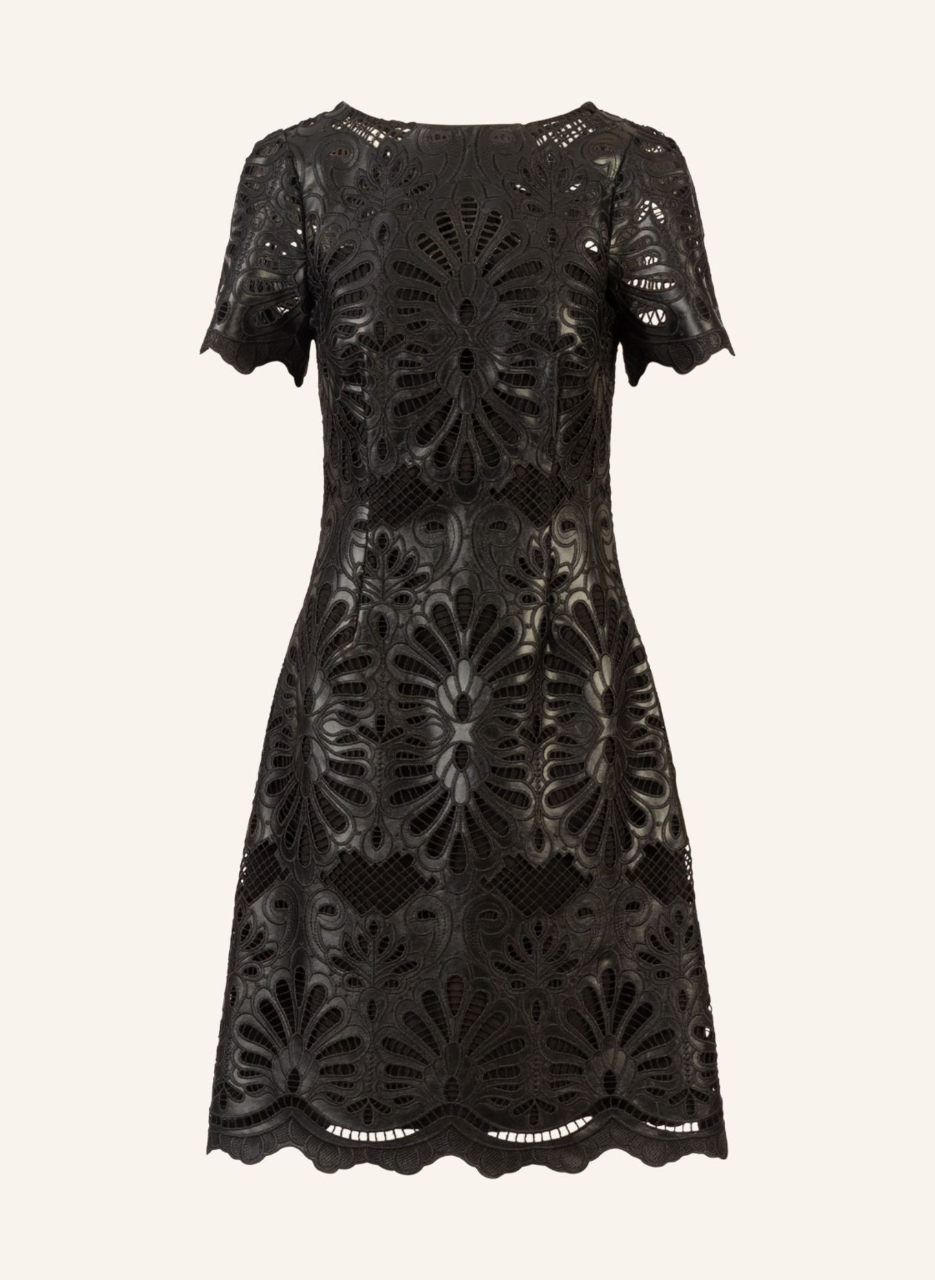 APART Kunstlederkleid: SCHWARZ