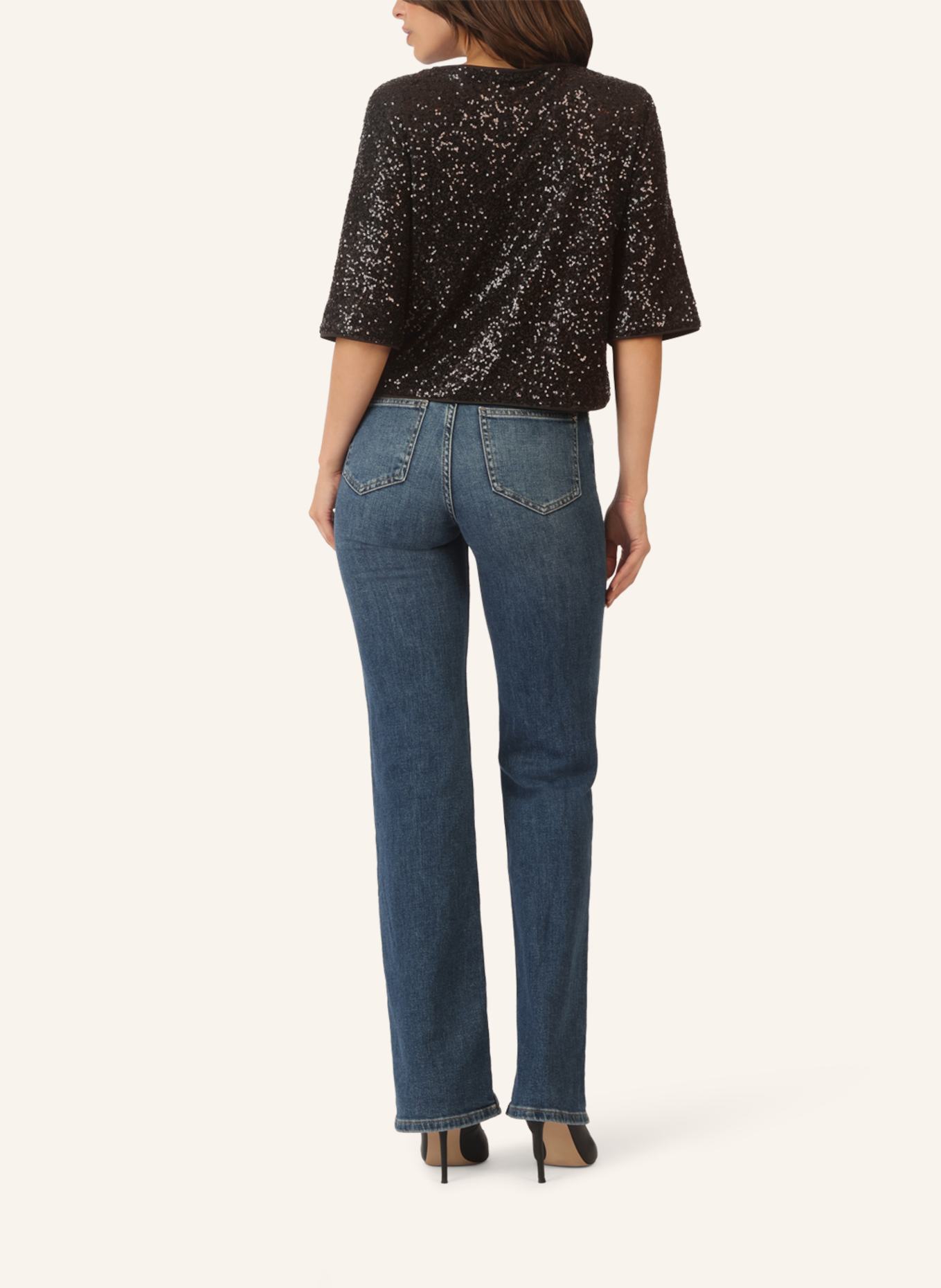 APART Paillettenshirt: SCHWARZ