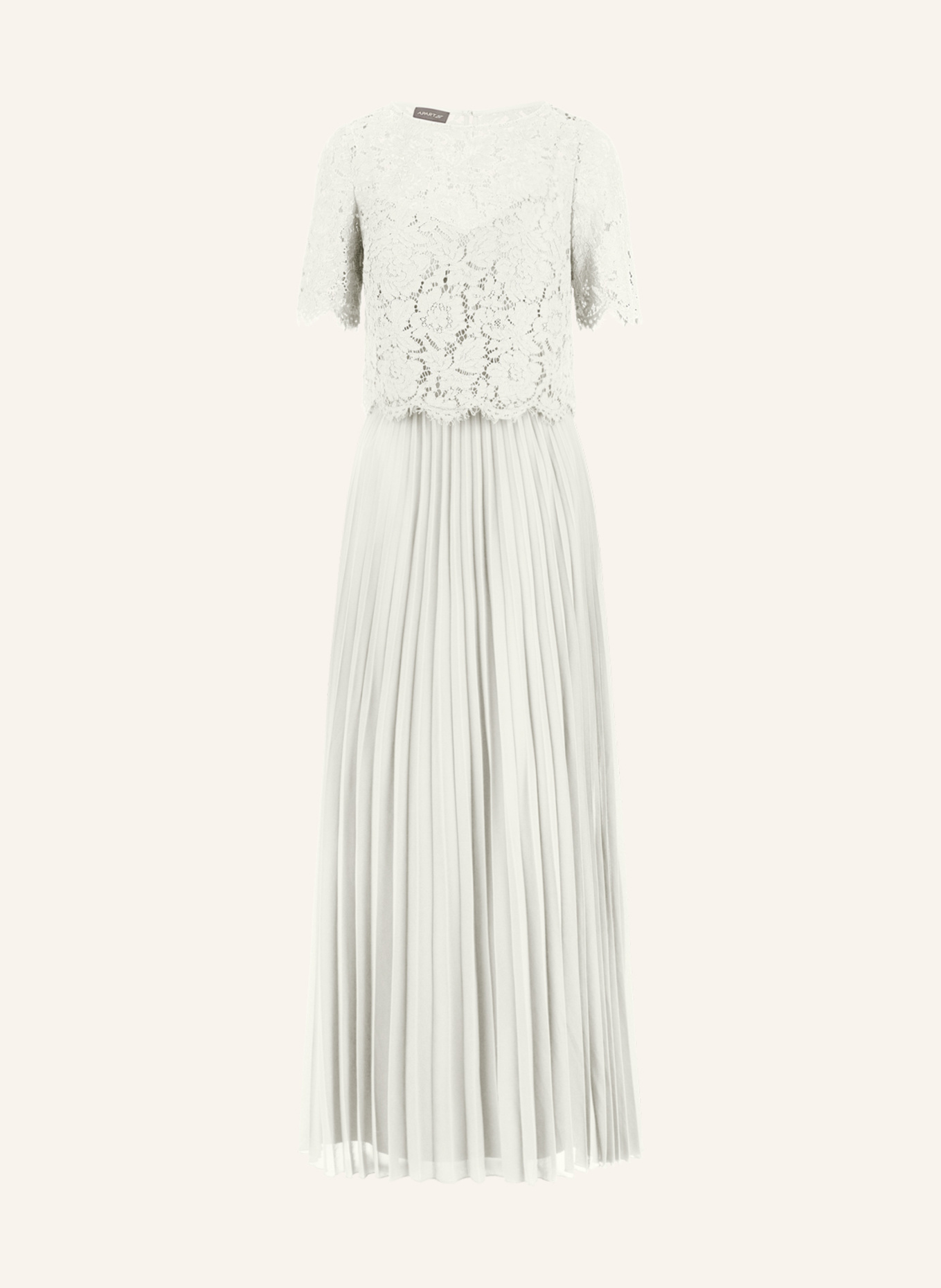 APART Abendkleid mit Spitzenjacke: CREME