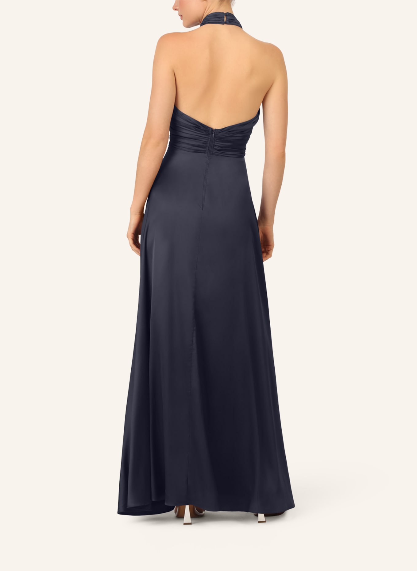 APART Abendkleid mit Cut-out: DUNKELBLAU