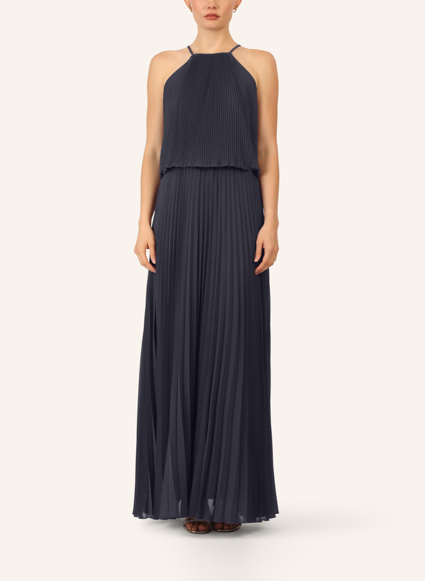 APART Chiffonkleid: DUNKELBLAU