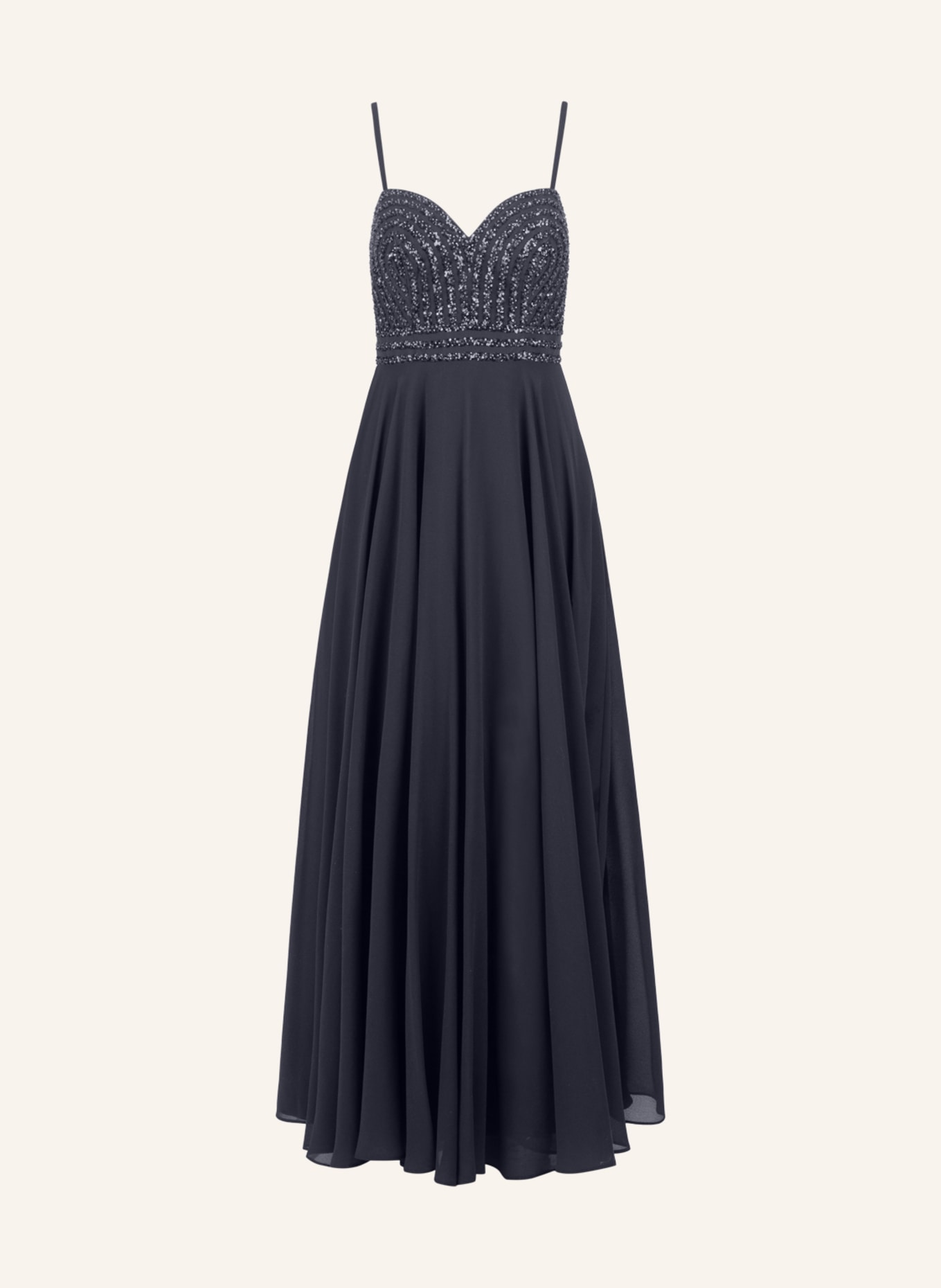 APART Abendkleid mit Pailletten: DUNKELBLAU