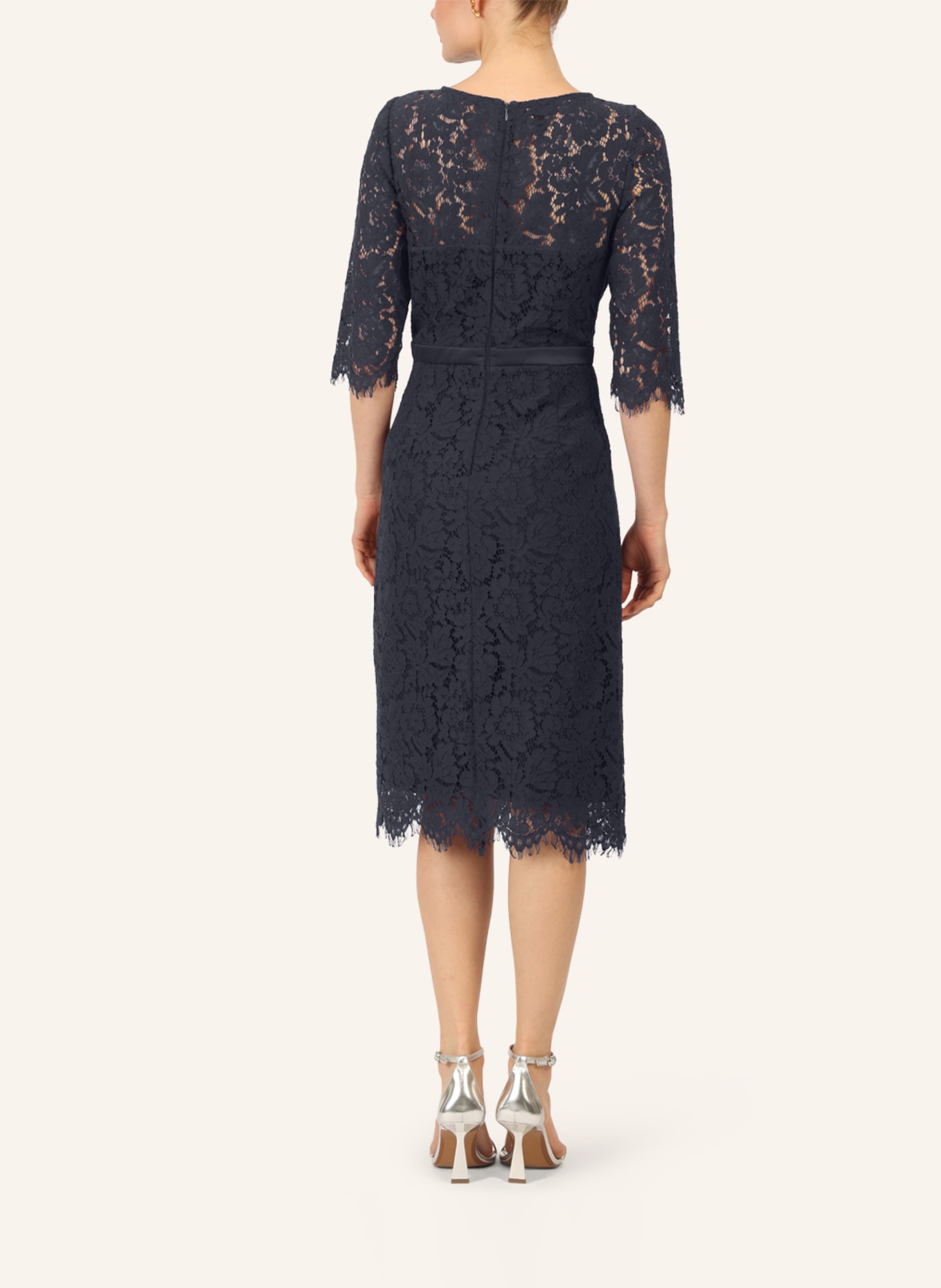 APART Spitzenkleid: DUNKELBLAU