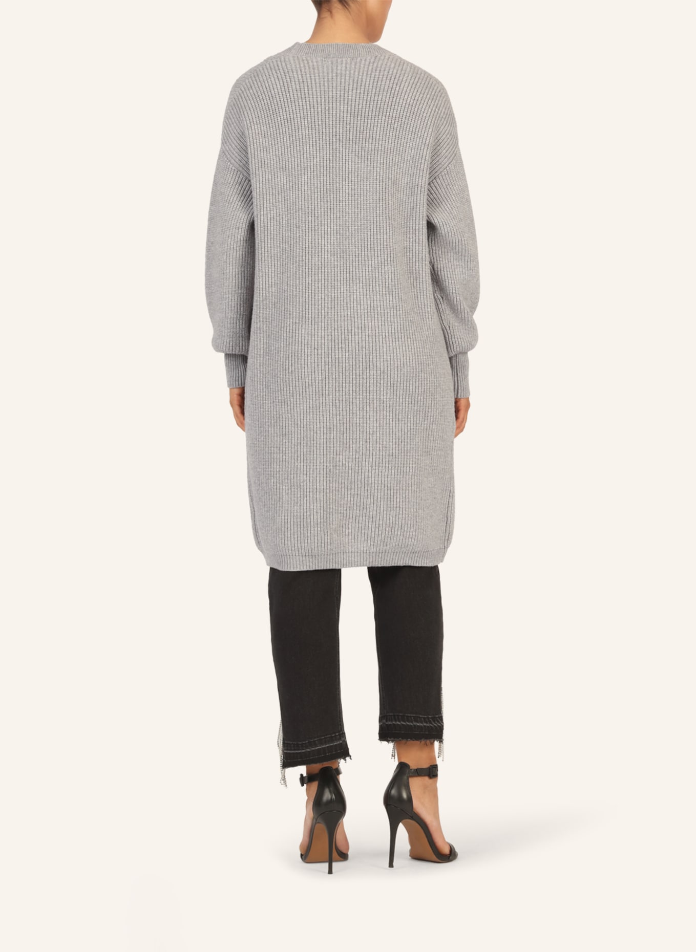 APART Lange Strickjacke: GRAU